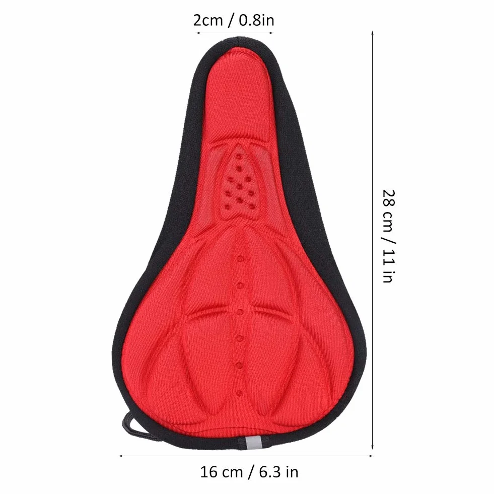 Pokrowiec na Siodełko Roweru Górskiego 3D, Oddychający, Czarny