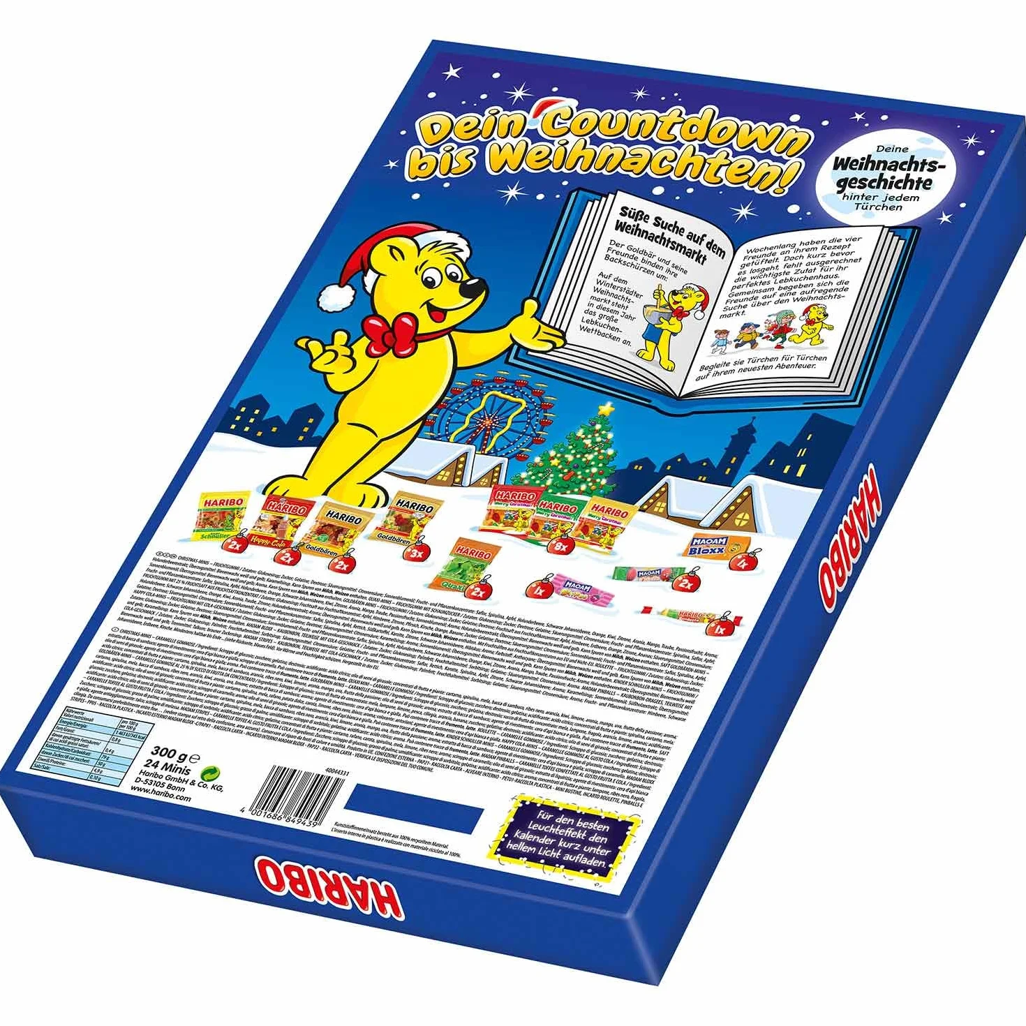 HARIBO Kalendarz adwentowy na Boże Narodzenie 300 g