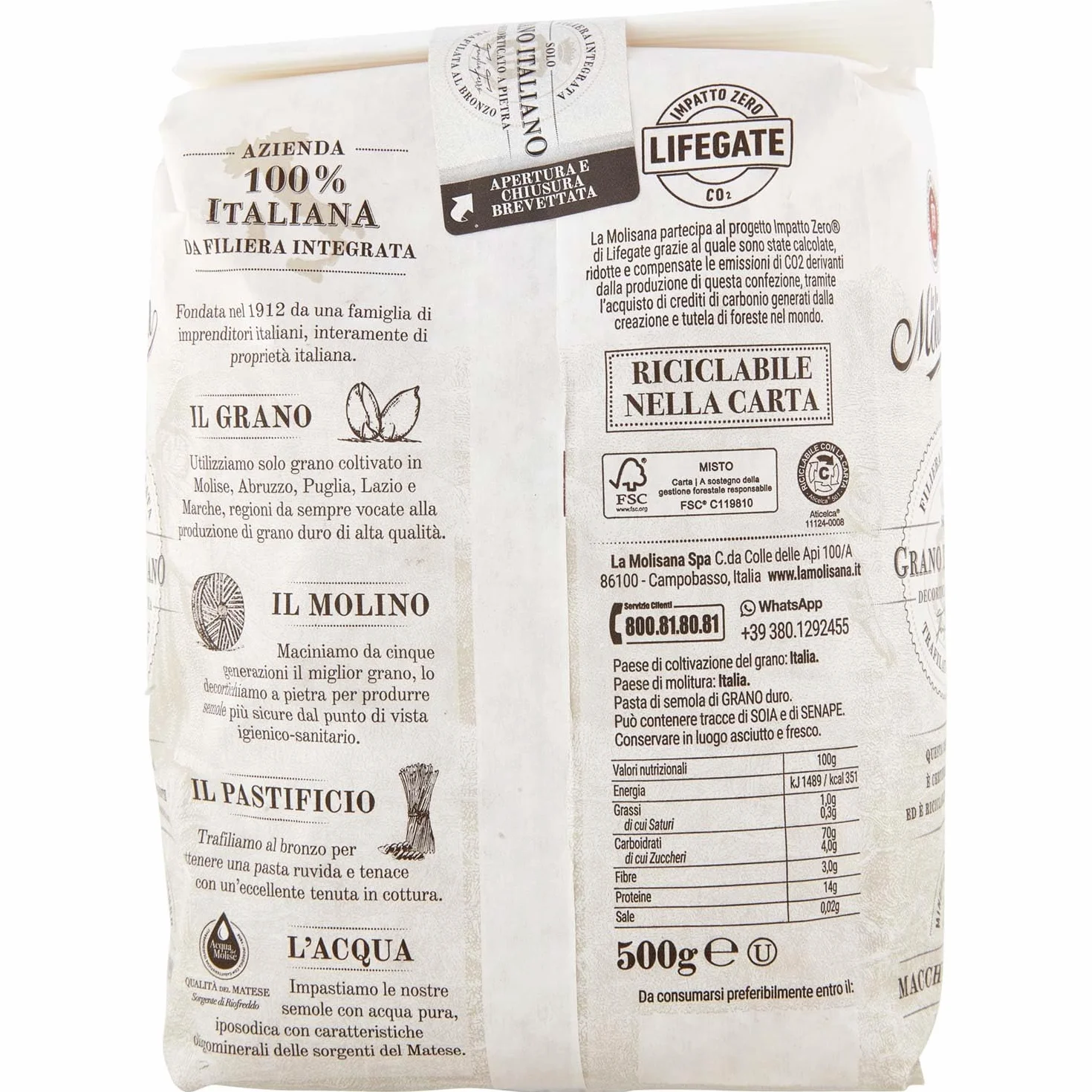 Makaron włoski Molisana Maccheroni n37