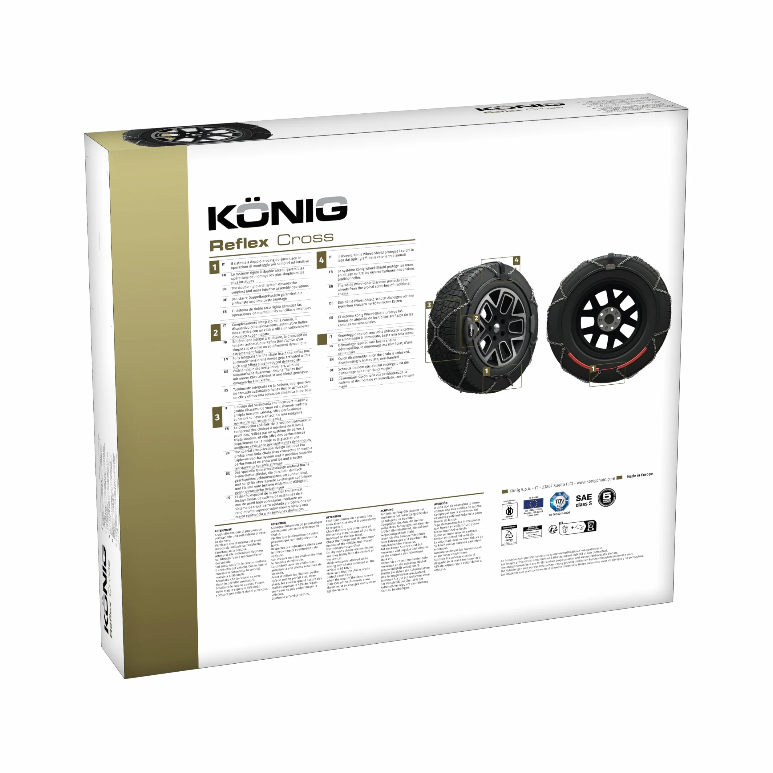 KÖNIG Łańcuchy śniegowe Reflex Cross 246
