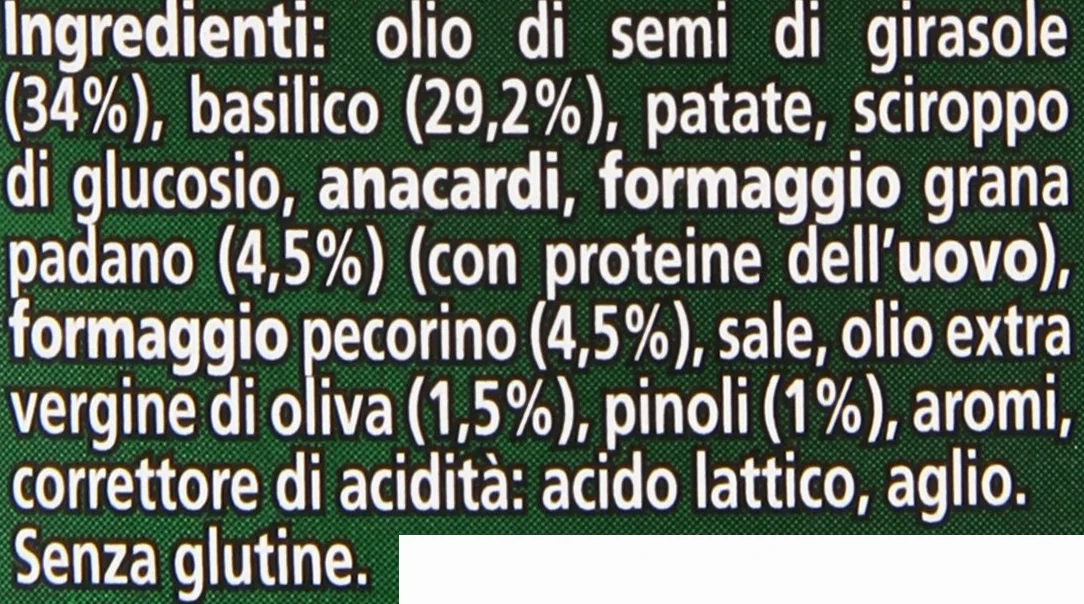 Pesto bazyliowe z czosnkiem 190g Tigullio włoskie z serem Grana Padano DOP