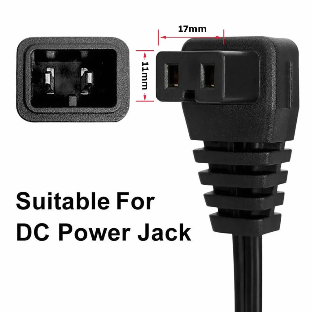 H05CS2 m kabel do lodówki samochodowej 12 V/24 V DC, 2-pinowy wtyk do zapalniczki samochodowej, trwały 2-biegunowy kabel zamienny do lodówek samochodowych – uniwersalny do chłodziarek