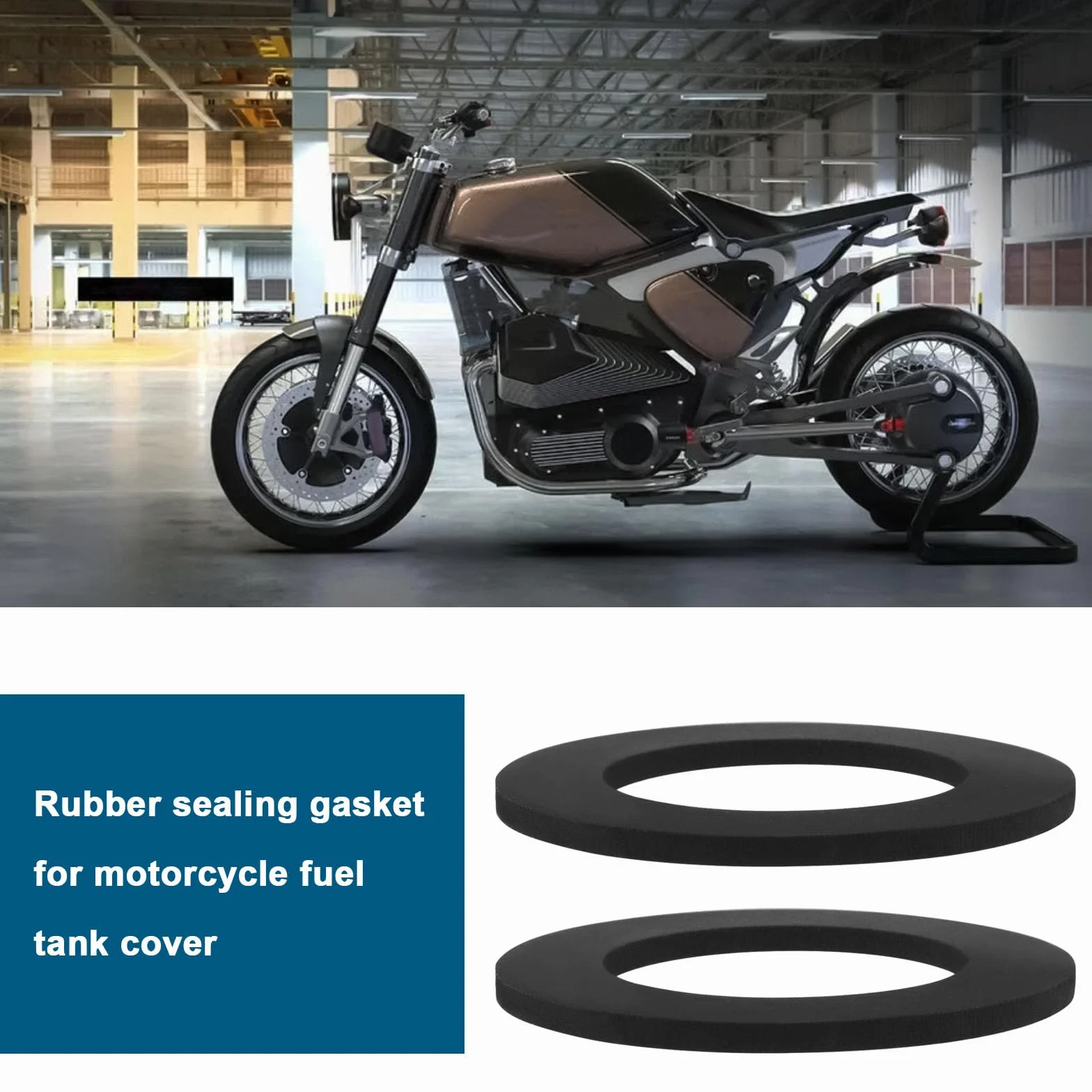 OTOTEC Uszczelka korka wlewu paliwa, motocyklowa, gumowa osłona zbiornika oleju, pasuje do 40 mm, gumowa uszczelka kompatybilna z Simson S50 S70 KR51 SR4
