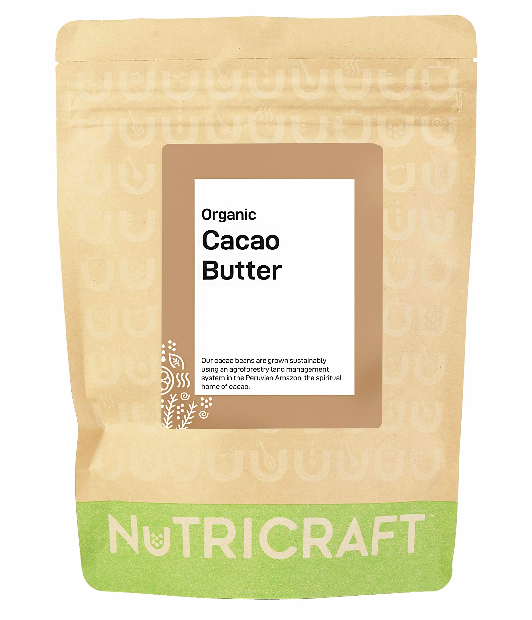 Organiczne peruwiańskie masło kakaowe firmy NutriCraft: 250 g, 500 g, 1 kg i 5 kg