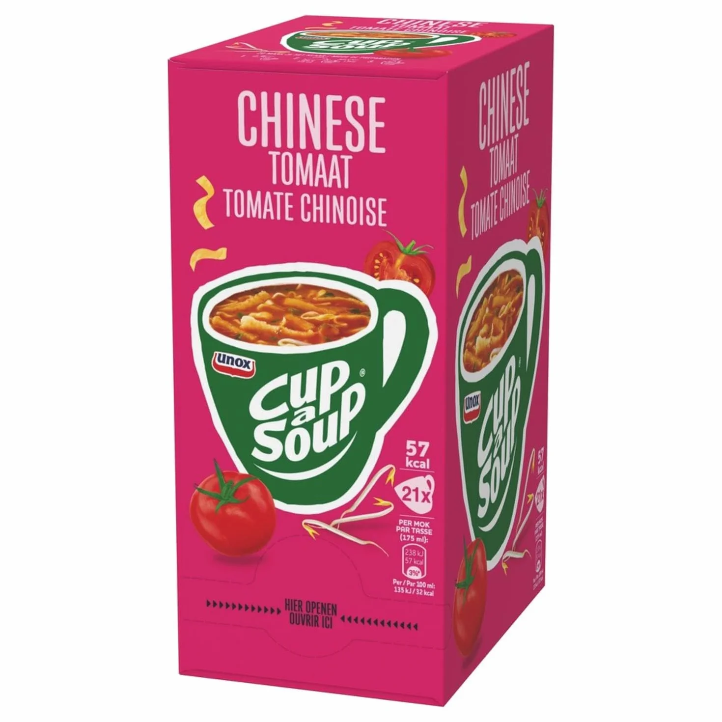 Cup A Zupa Chińska Zupa pomidorowa, 21 sztuk, Sztuki