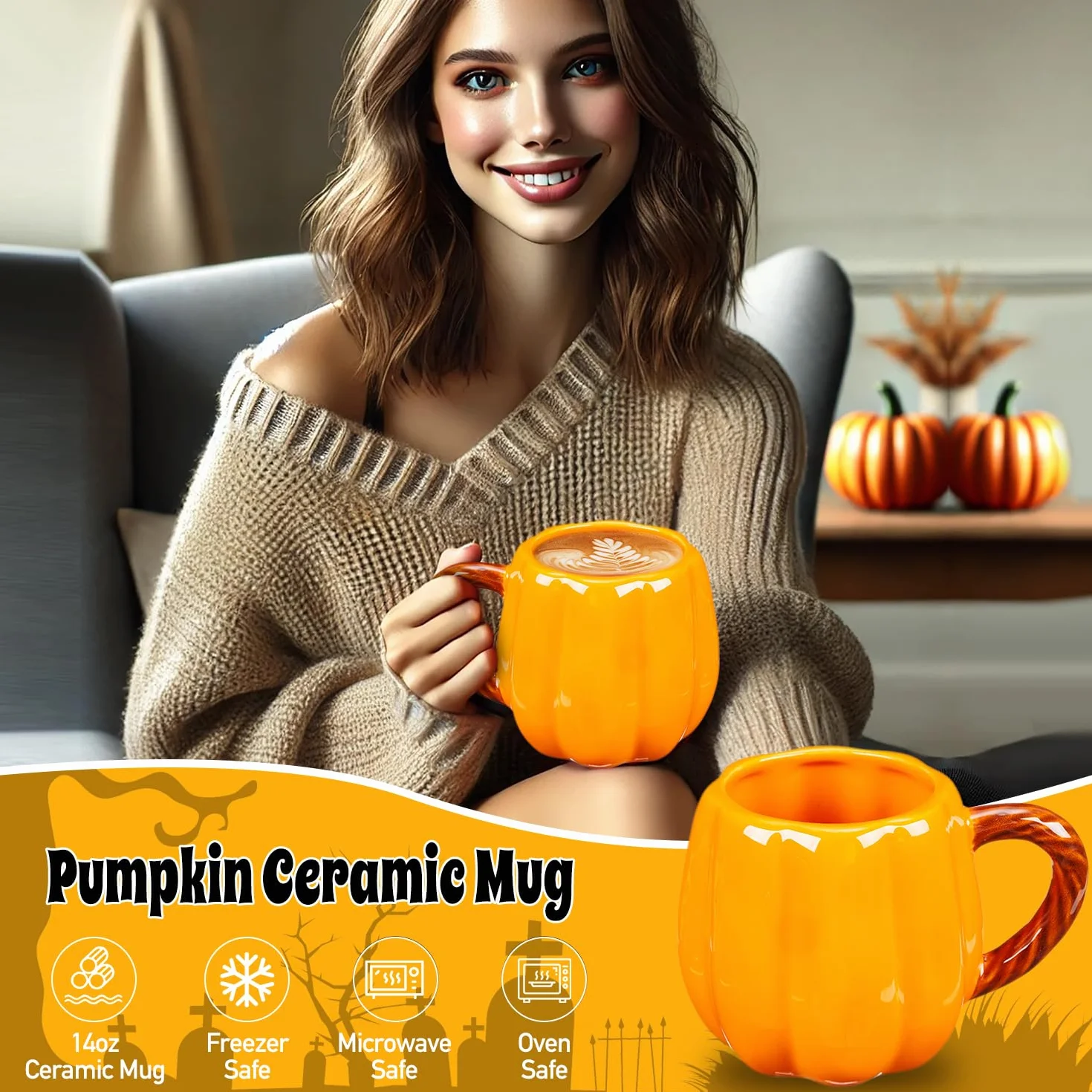 Boo Basket Prezenty dla kobiet, nastolatek, dziewcząt, wypełniacz do koszyka, dla nastolatków, dorosłych, z kubkiem z dynią, świeca zapachowa, skarpety na Halloween, prezent dla przyjaciół rodziny