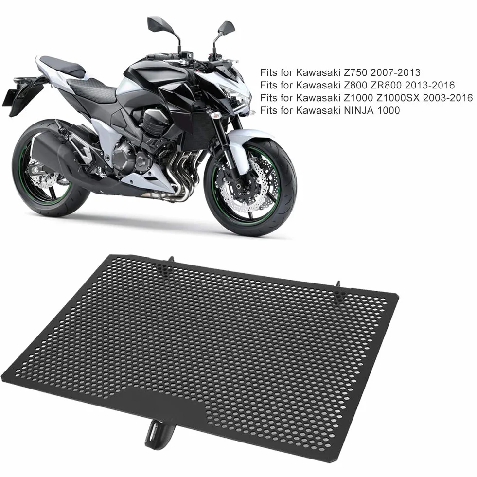 Osłona Chłodnicy Motocykla, Osłona Chłodnicy ze Stopu Aluminium CNC, Osłony Chłodnicy Pasują do Kawasaki Z750 2007-2013 i Kawasaki NINJA 1000,Modyfikacja dekoracji wnętrza i nadwozia samochodu