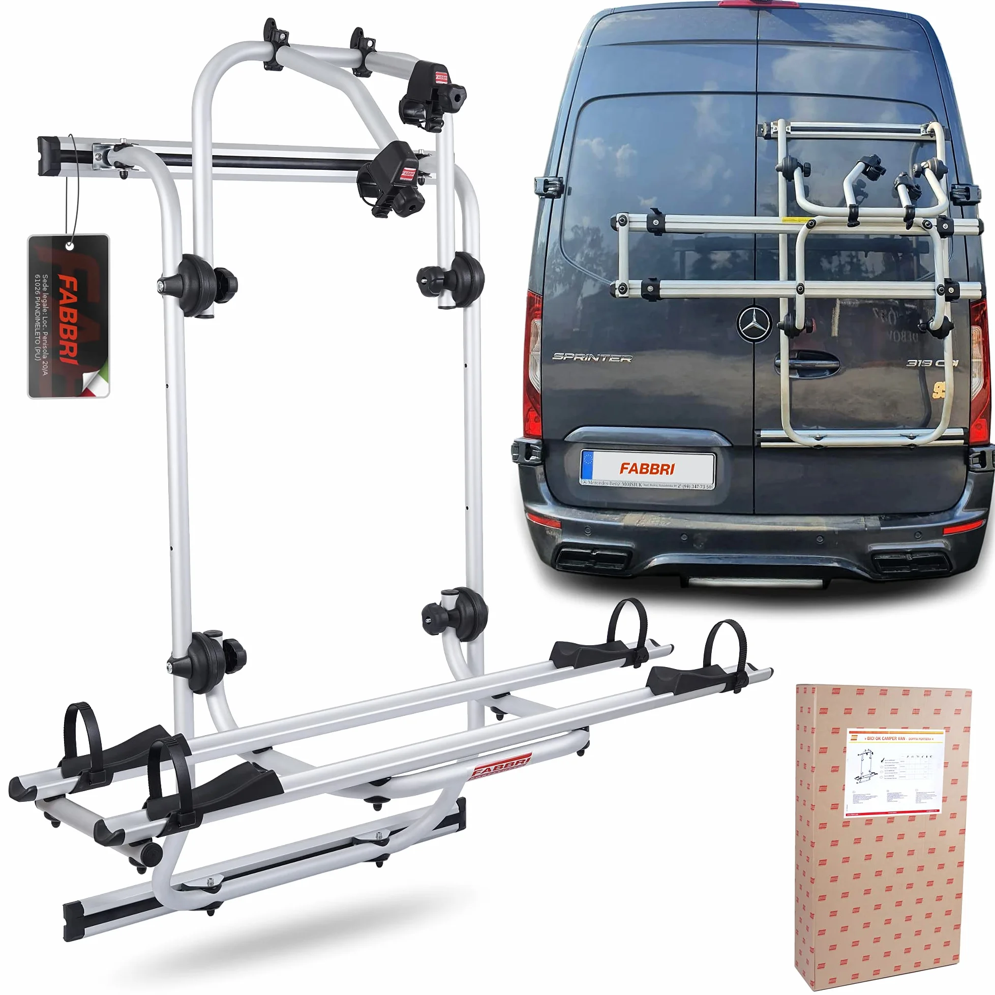 Fabbri Tylny bagażnik rowerowy BICI OK MTB VAN do rowerów typu Cringer SPRINTER-2