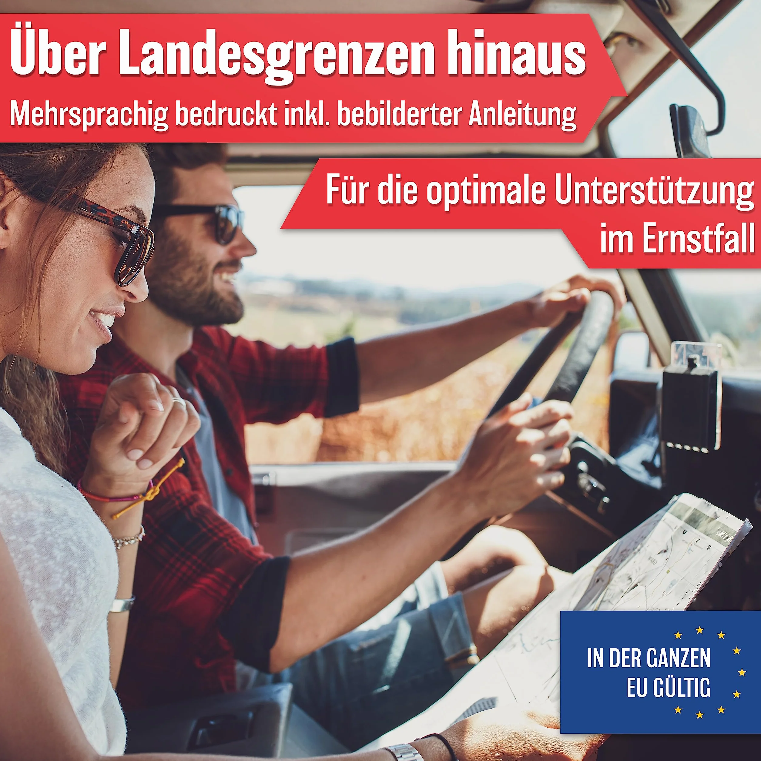 HELDENWERK Zestaw pierwszej pomocy kombi (3 w 1) zgodnie z aktualną normą 2026 – W zestawie trójkąt ostrzegawczy, kamizelka odblaskowa – Zestaw pierwszej pomocy, trójkąt ostrzegawczy, apteczka
