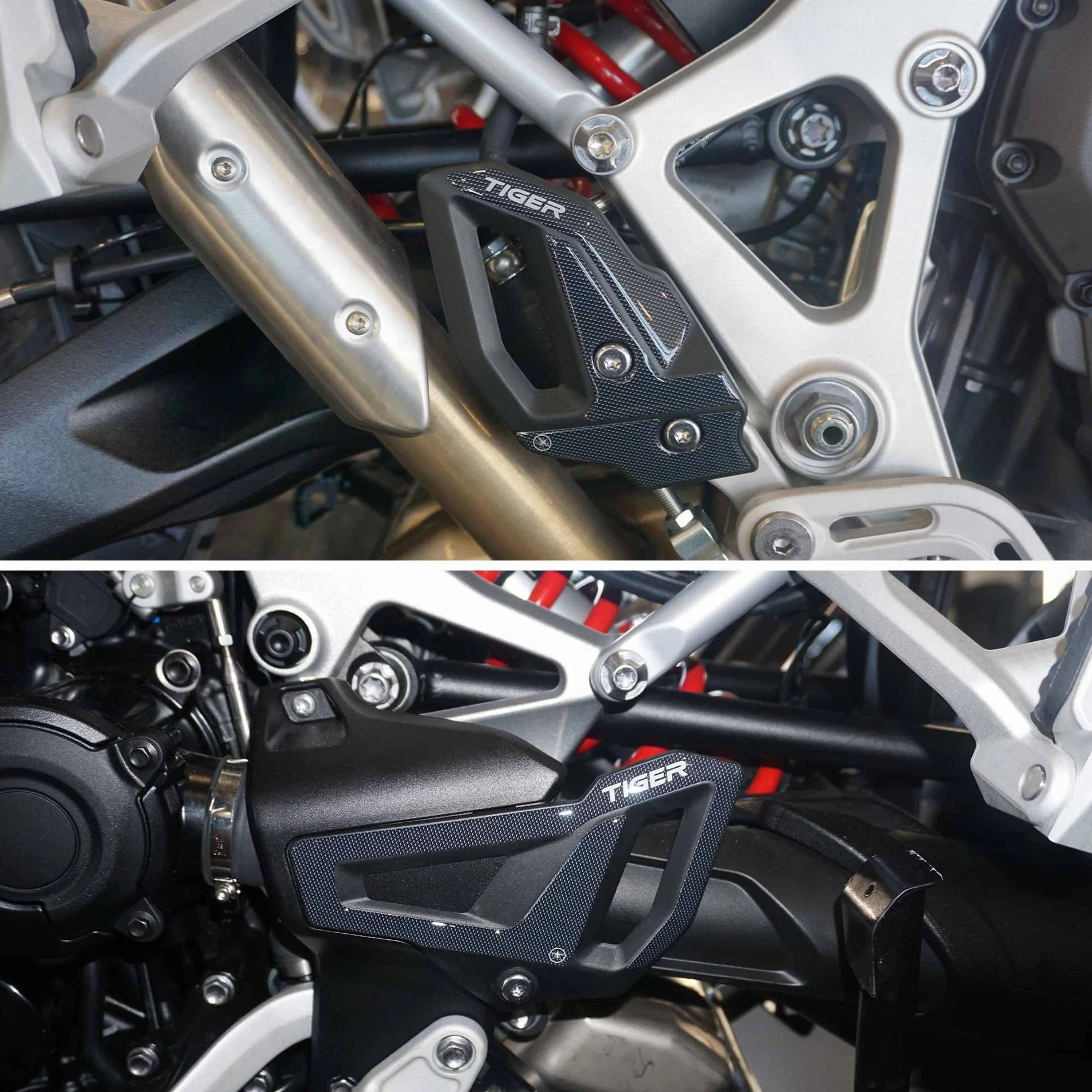 labelbike - Naklejki 3D Podkładki progowe Podnóżki Podnóżki Motocyklowe kompatybilne z Triumph Tiger 1200 GT - GT Pro - Rally Pro 2022