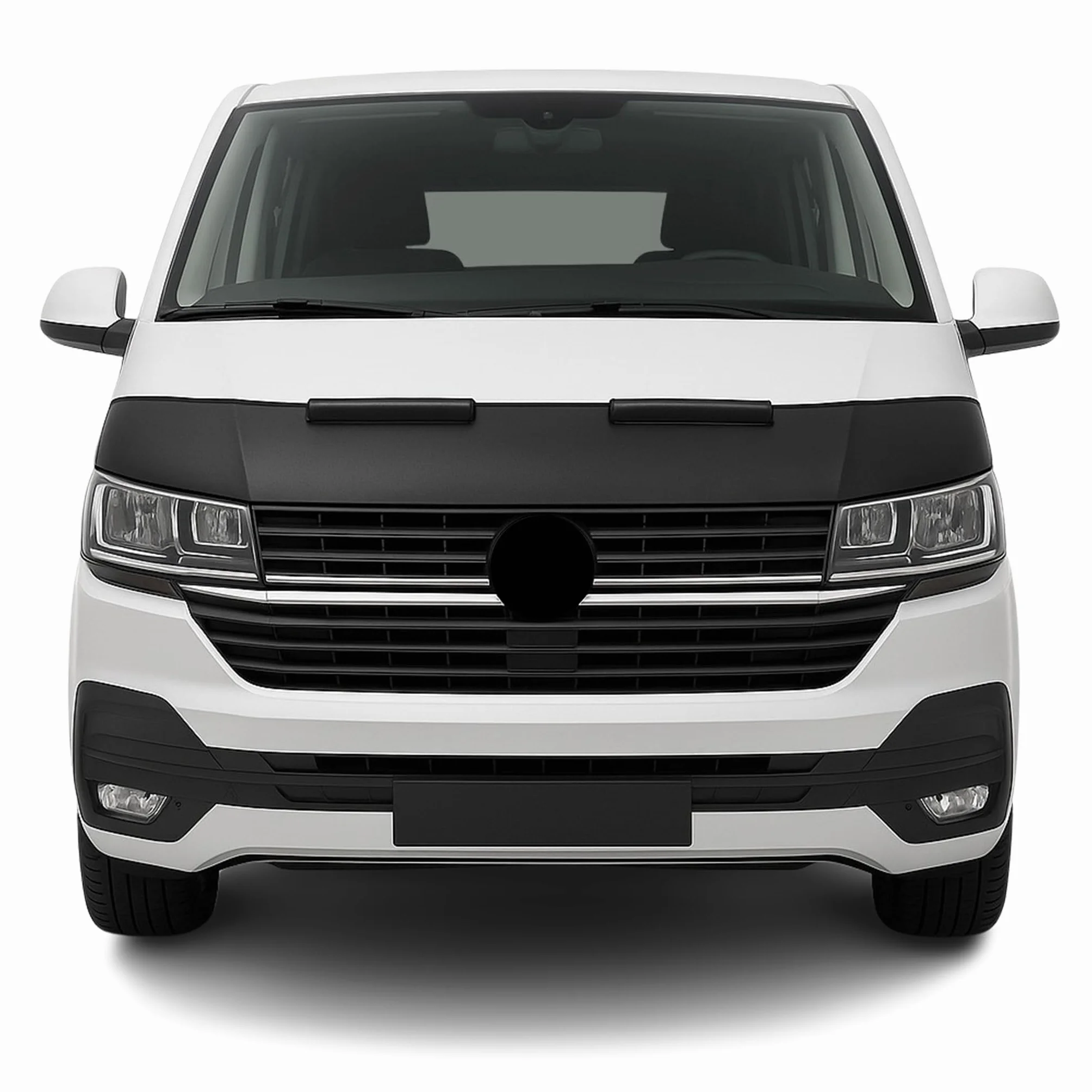Haubenbra Steinschlagschutz Bonnet Bra kompatybilny z VW T6 T6.1 Transporter Czarny Halb