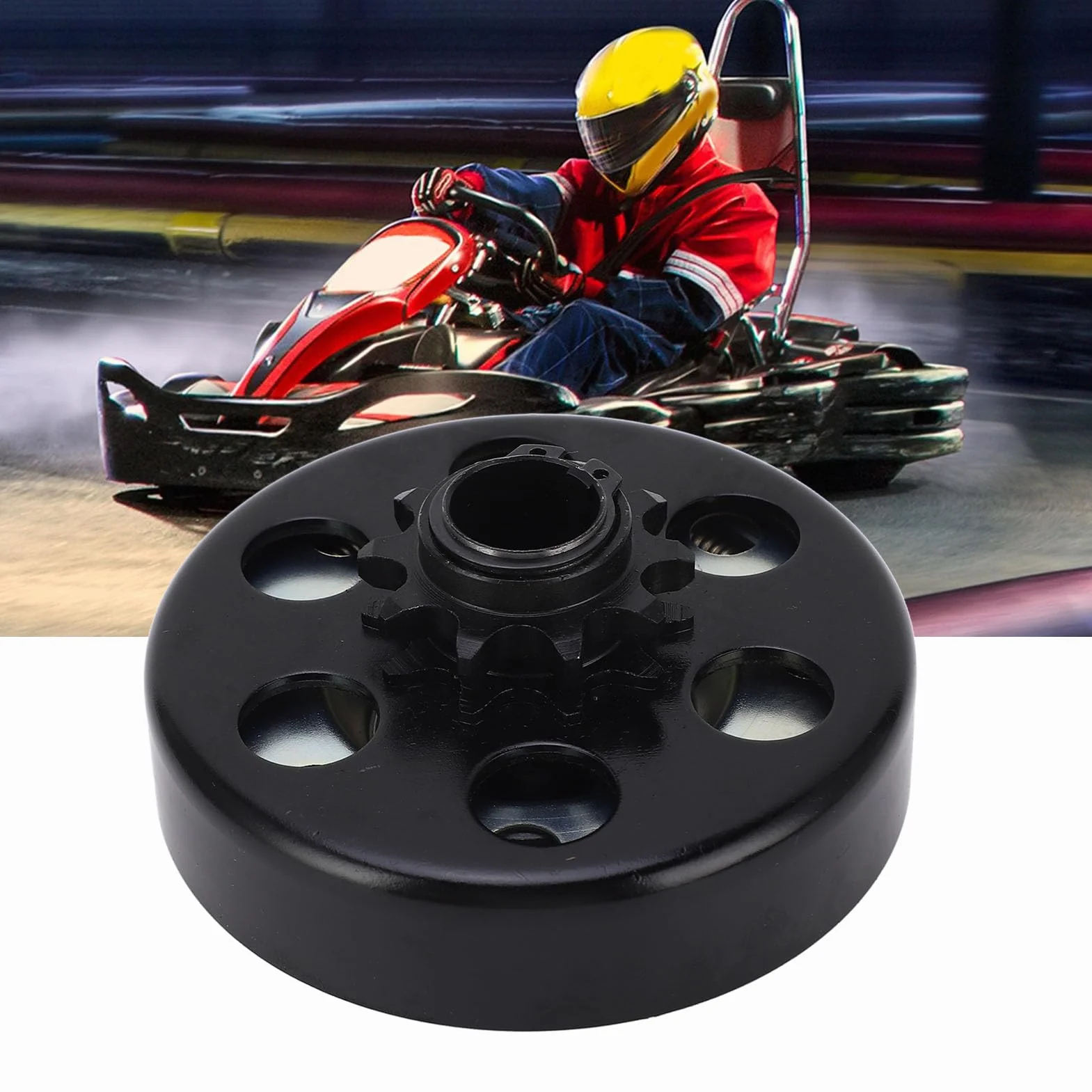 Sprzęgło Odśrodkowe, Sprzęgło Gokartowe 10T 20mm, Sprzęgło Wyścigowe Gokartów do Silnika 420 z płaską osią, Silnik 210cc 168F/170F, Poprawa wrażeń z Jazdy
