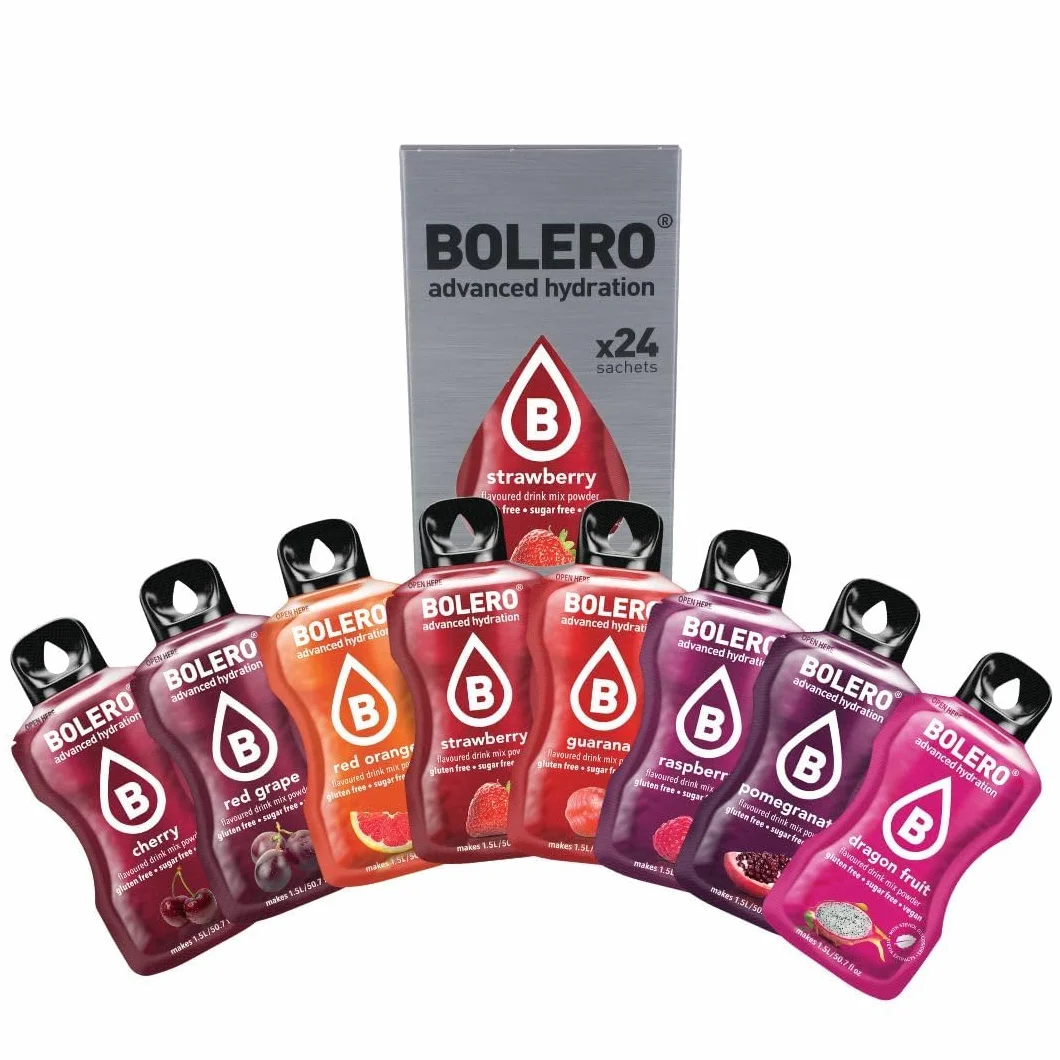 Bolero RED PUNCH MIX Saftpulver ohne Zucker gesüßt mit Stevia Vitamin C 24x9g
