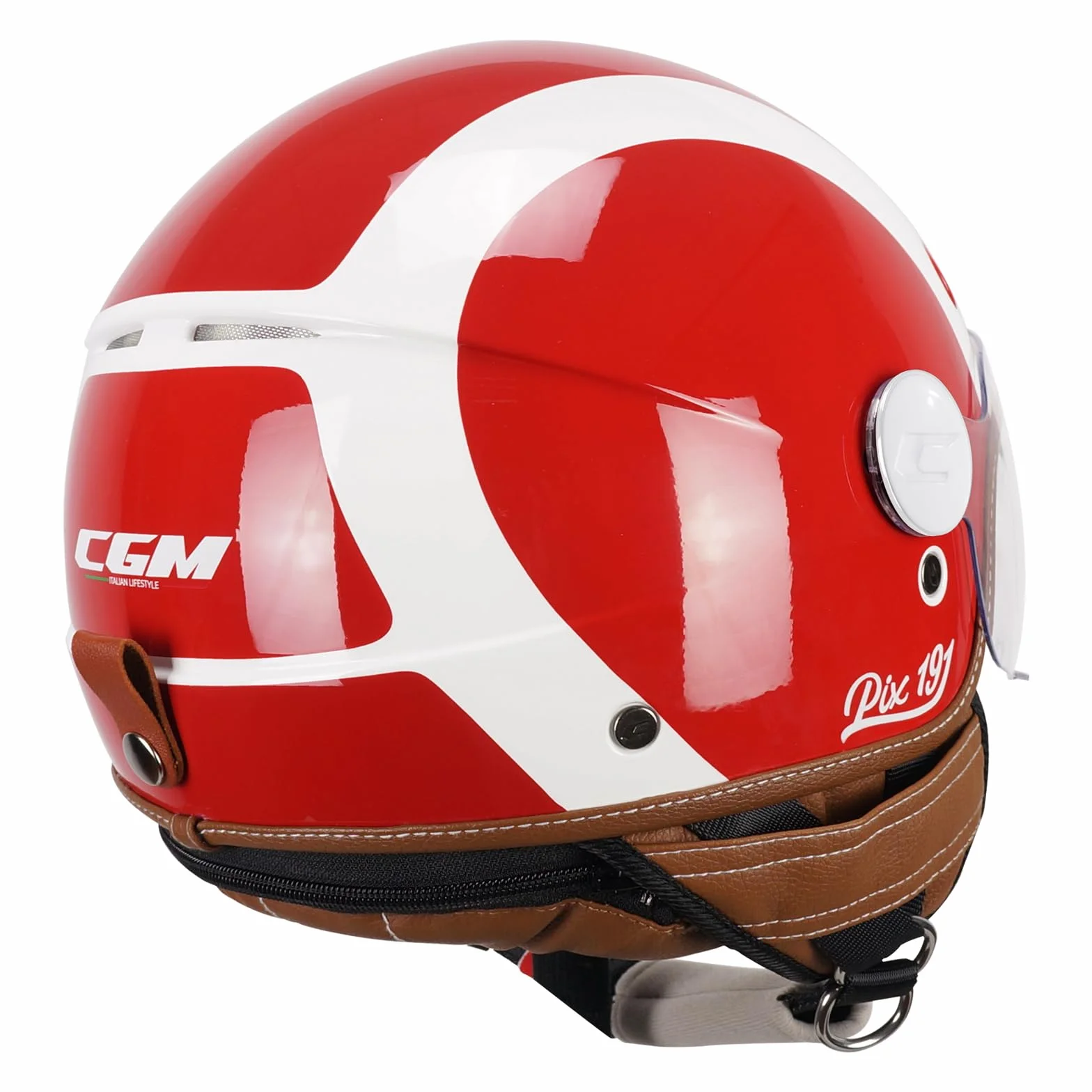 CGM Kask Jet 191G PIX SPRINT, czerwony 191G-ASA-85