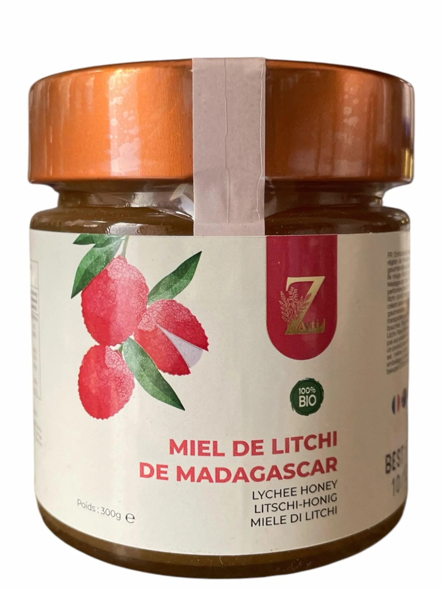 Miód De Litchi De Madagaskaru 300g Naturalny Rzadki Unikalny