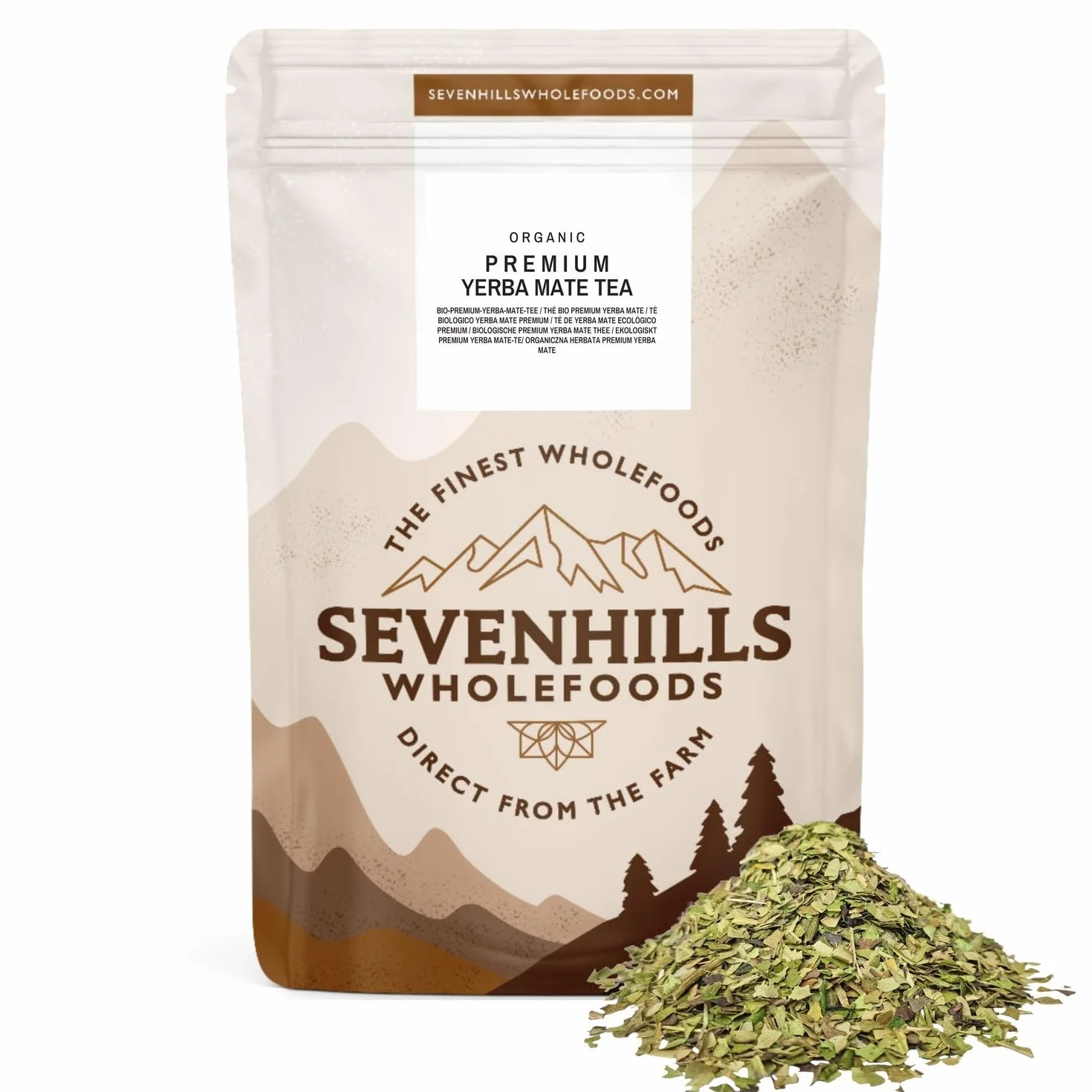 Sevenhills Wholefoods Organiczna Yerba Mate Erva Mate Chimarrao 400g