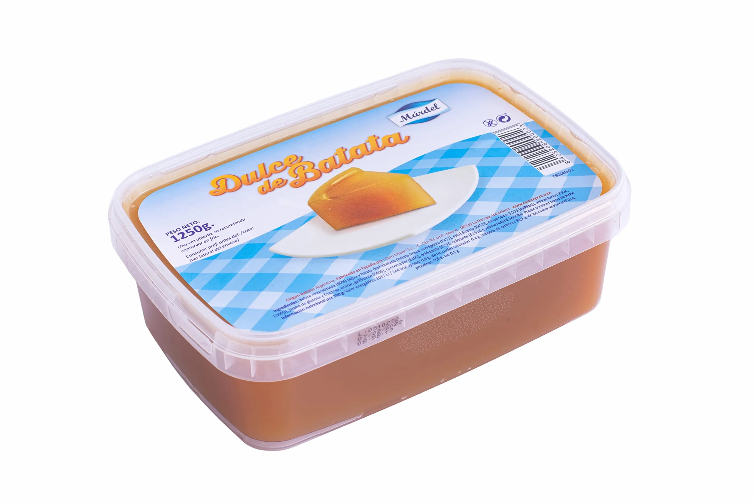Dżem ze słodkich ziemniaków 1250g - Márdel Dulce de Batata- Idealny do przygotowywania pysznych deserów..