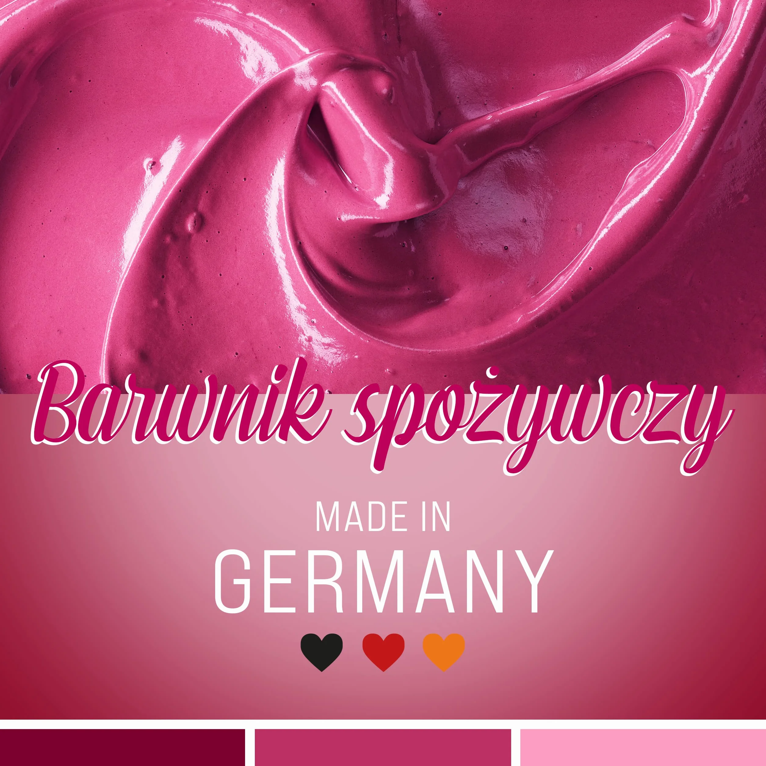 Belissia Barwnik Spożywczy Azorubina 10ml, niezwykle skoncentrowany, płynny do barwienia napojów, ciasta, polew i wszystkich innych produktów spożywczych.