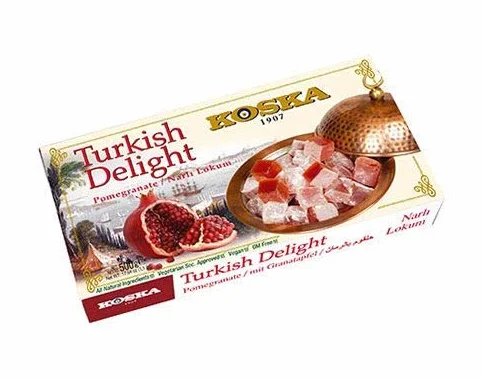 Turkish Delight, Lokum GRANATAPFEL - Narli Lokum, turecki miód, słodkość turecka, 500 g