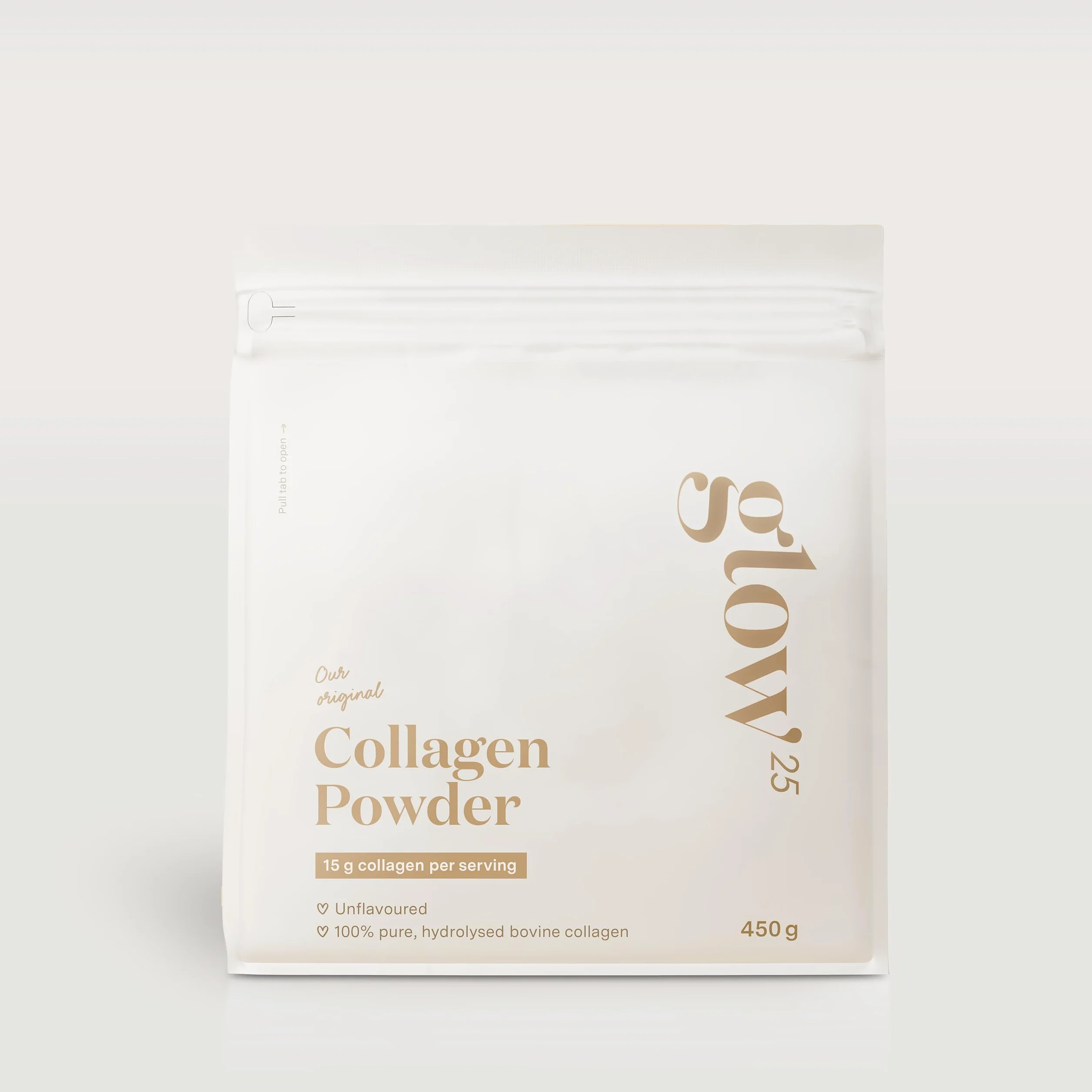 Kolagen w proszku [450g] - Original - Zawiera peptydy typu 1 i 3 - Doskonale rozpuszczalny - Smak Naturalny (450g)