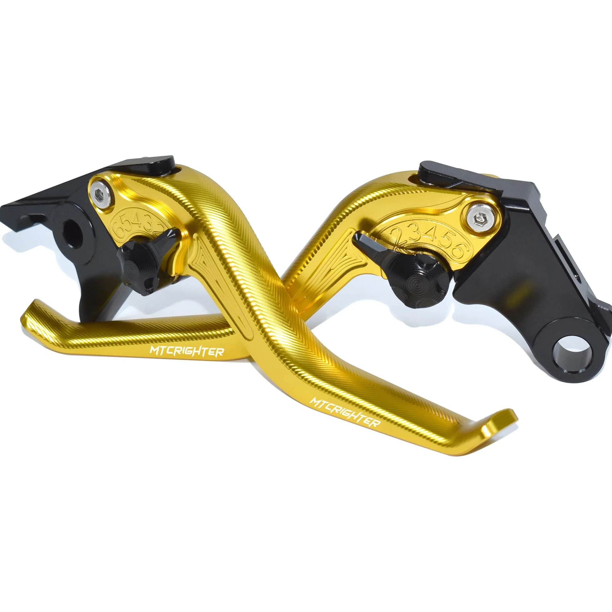 Zestaw krótkich dźwigni sprzęgła hamulca, kompatybilny z Honda Honda Hornet CB1000 2024 2025, wykonany ze stopu aluminium CNC (złoty)