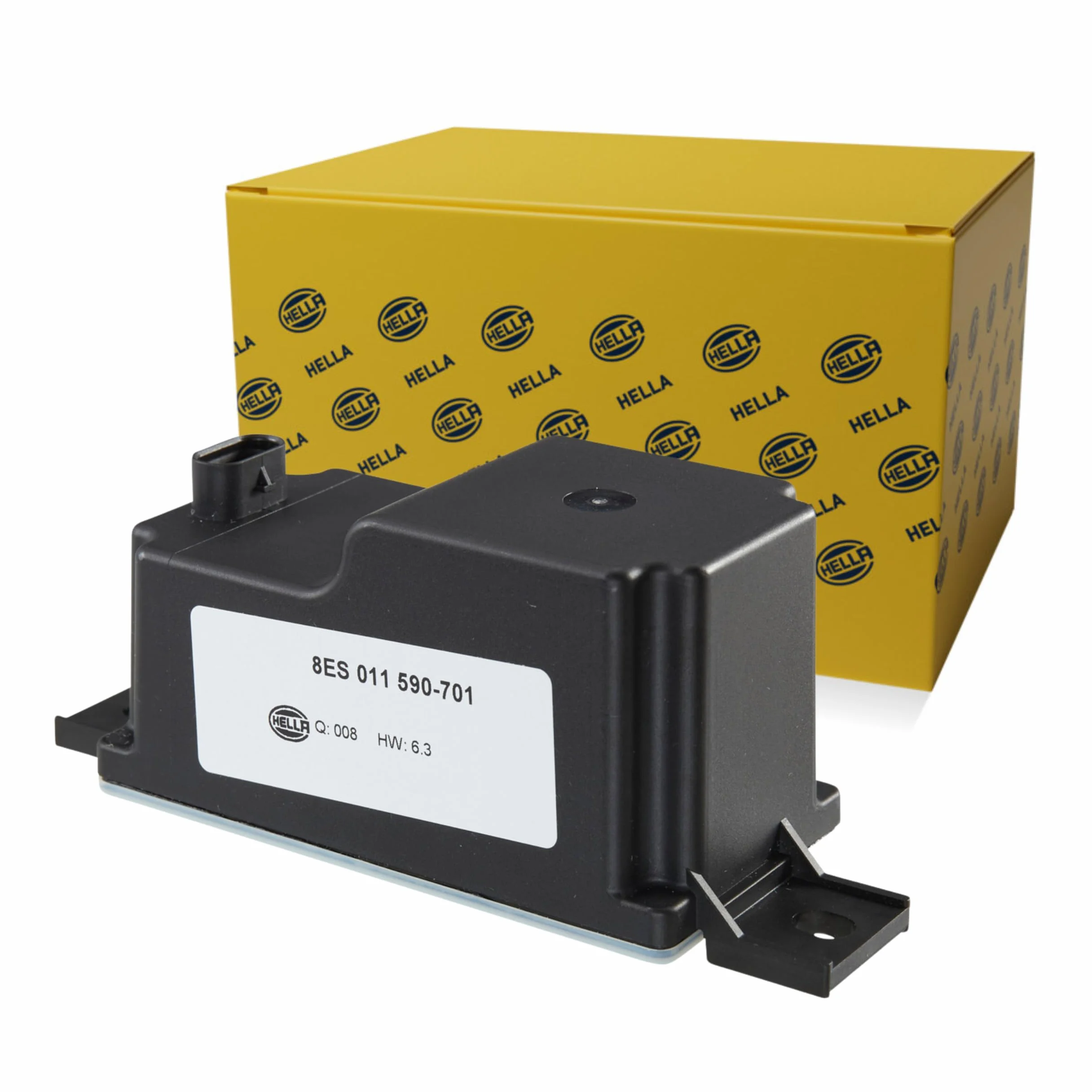 HELLA 8ES 011 590-701 Stabilizator napięcia, system start-stop - po stronie pasażera - do pojazdów z elektrycznym hamulcem postojowym