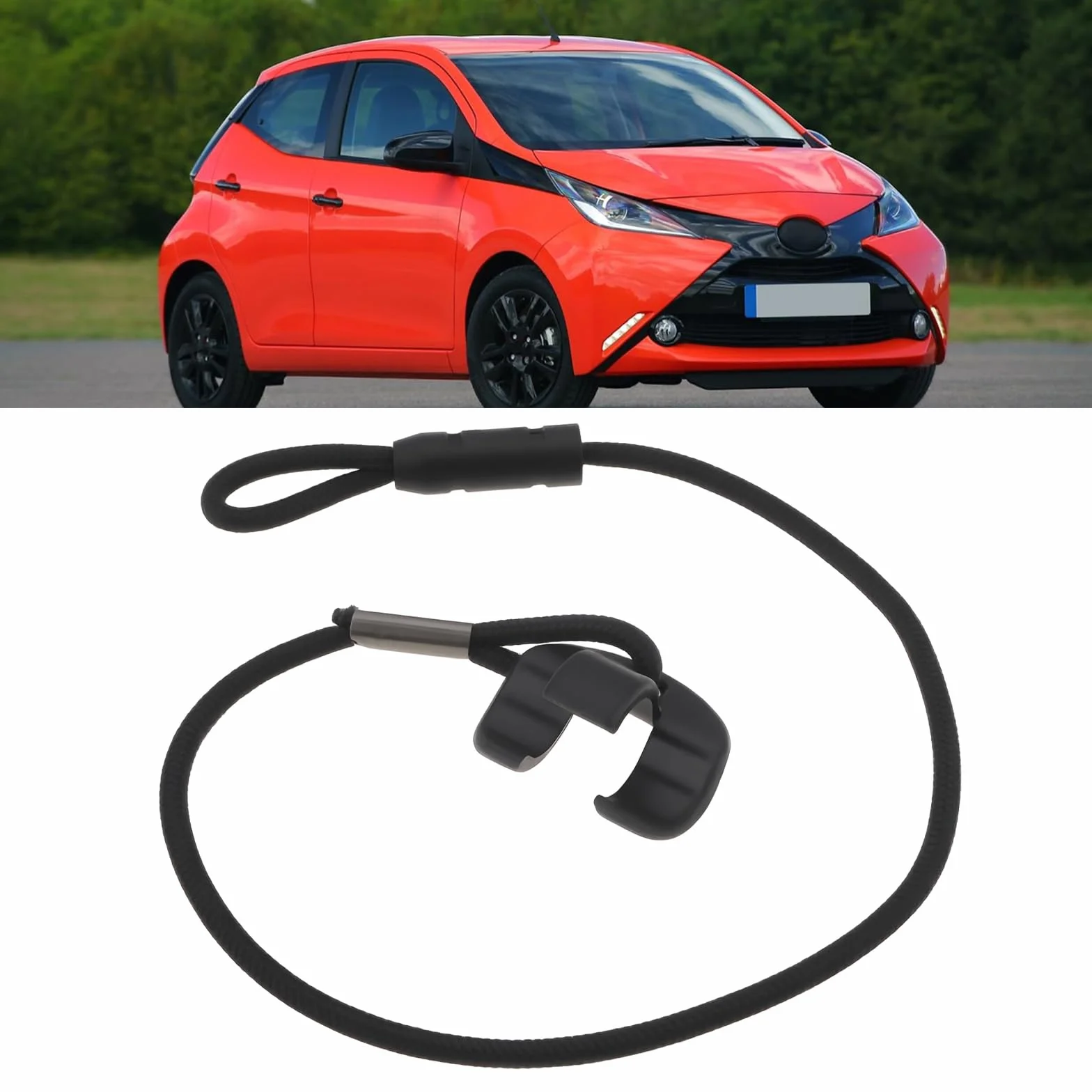 2 szt. uchwyty bagażowe na bagażnik samochodowy po lewej i prawej stronie 64367-0H010-B0 kompatybilne z Toyota Aygo 2014-2017
