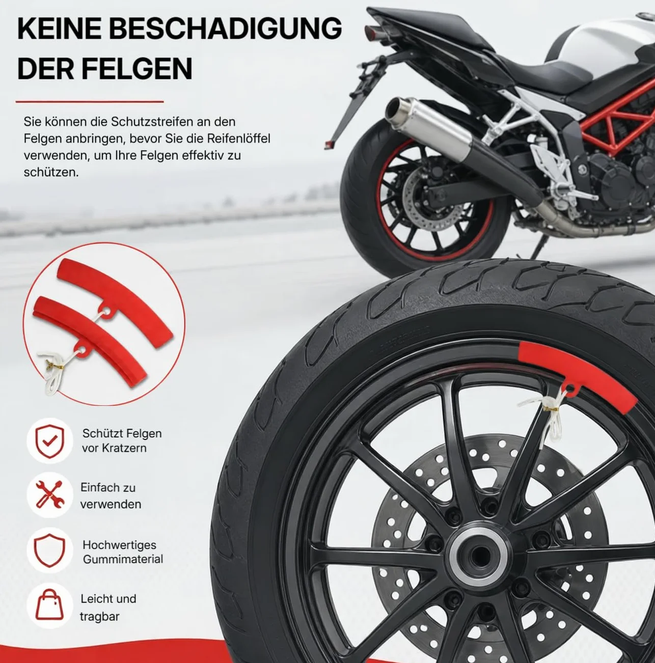 Łyżki zestaw naprawczy do wymiany opon motocyklowych 30 elementów