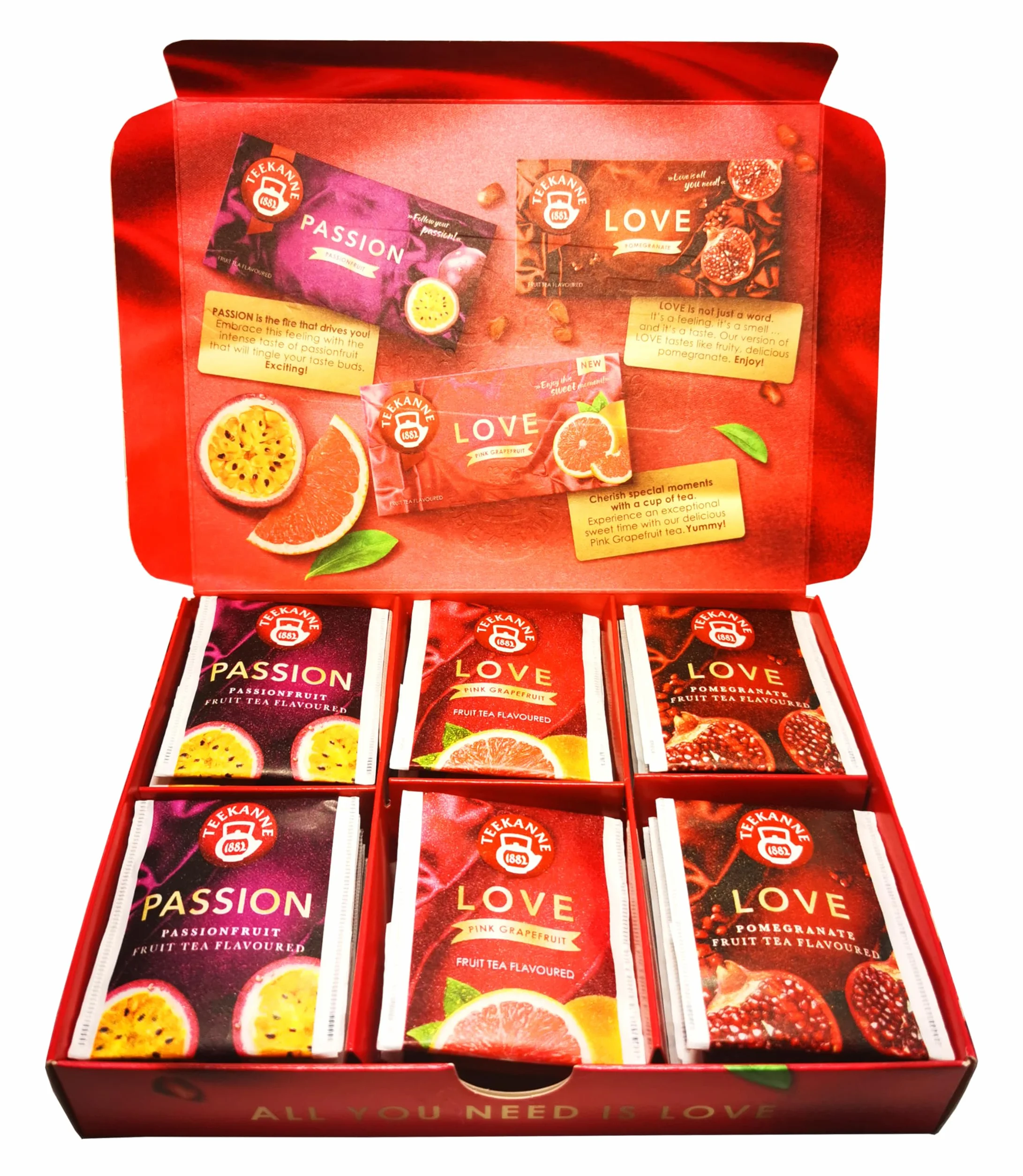 TEEKANNE LOVE Collection Box Fruit Tea Blend 3 x 10 Bags 67,5g