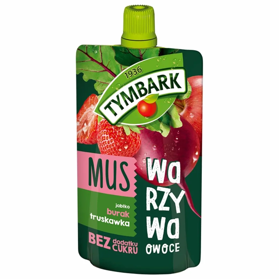 Tymbark Mus jabłko burak truskawka 100g