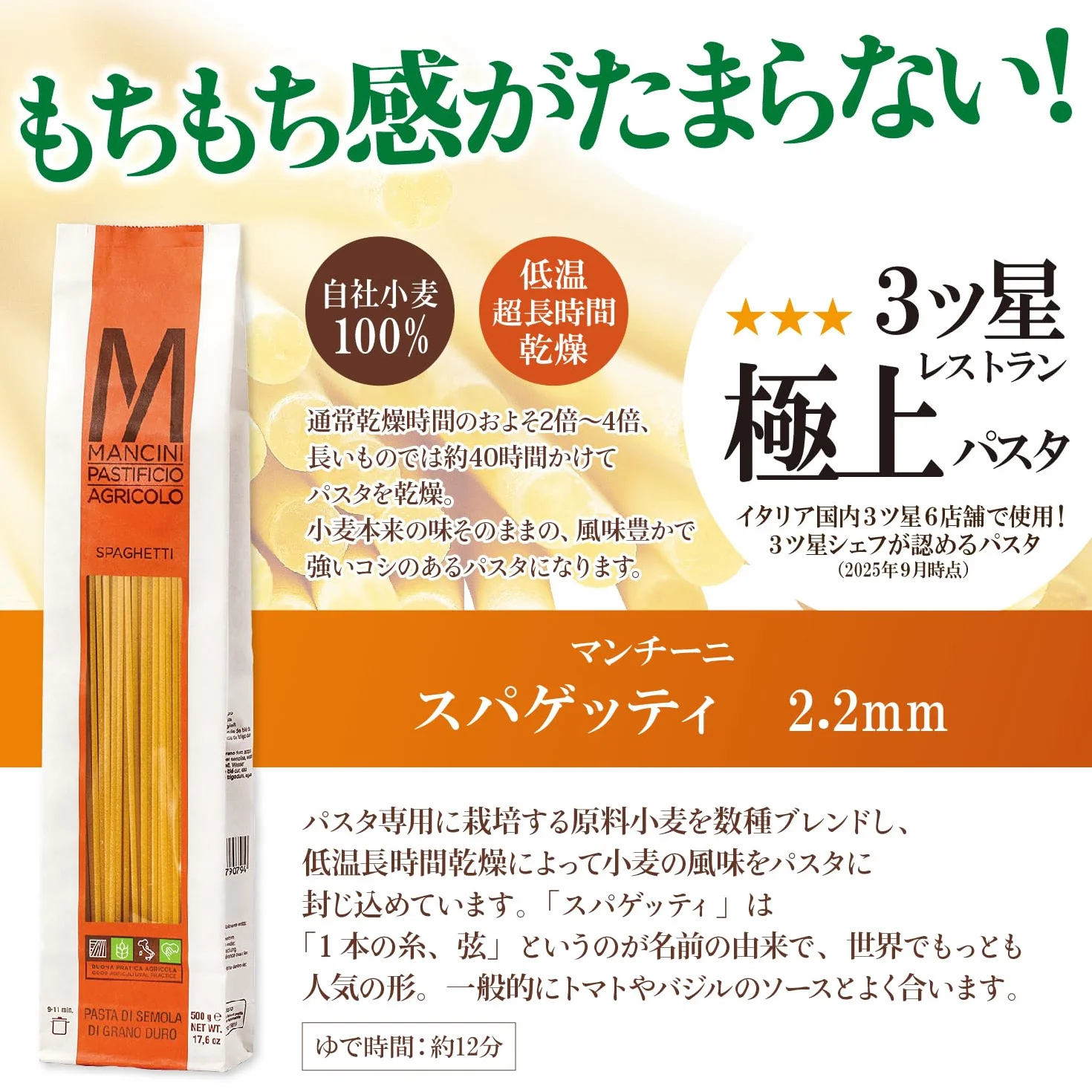 Pasta Mancini Spaghetti 500g Envelope