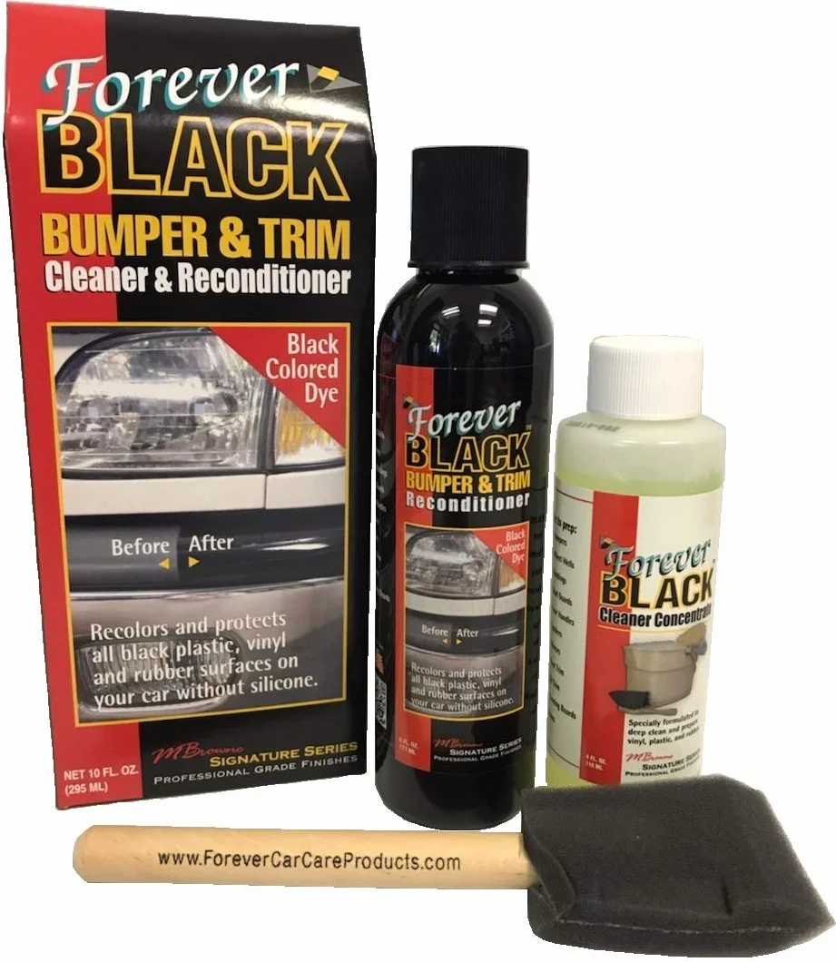 Forever Black Bumper and Trim Reconditioner Cleaner and Reconditioner – środek do czyszczenia tworzyw sztucznych, czarny, liczba 3