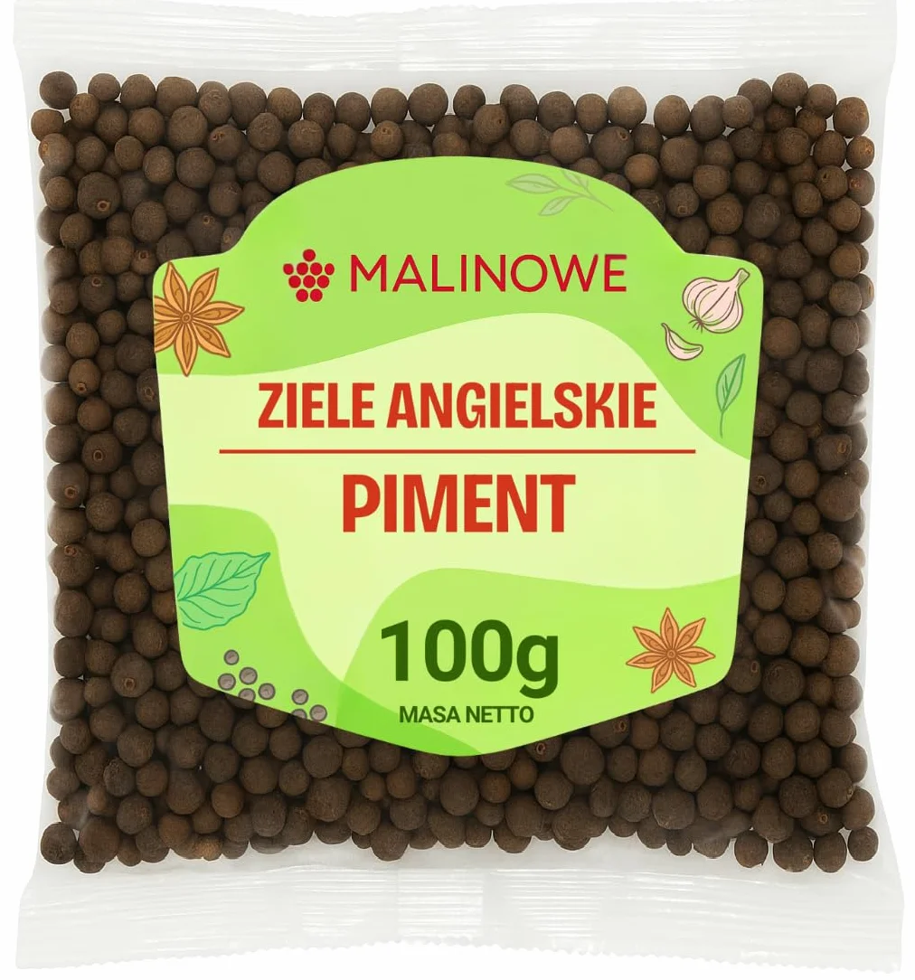 Malinowe ZIELE ANGIELSKIE ZIARNO 100g Aromatyczne Wysoka Jakość