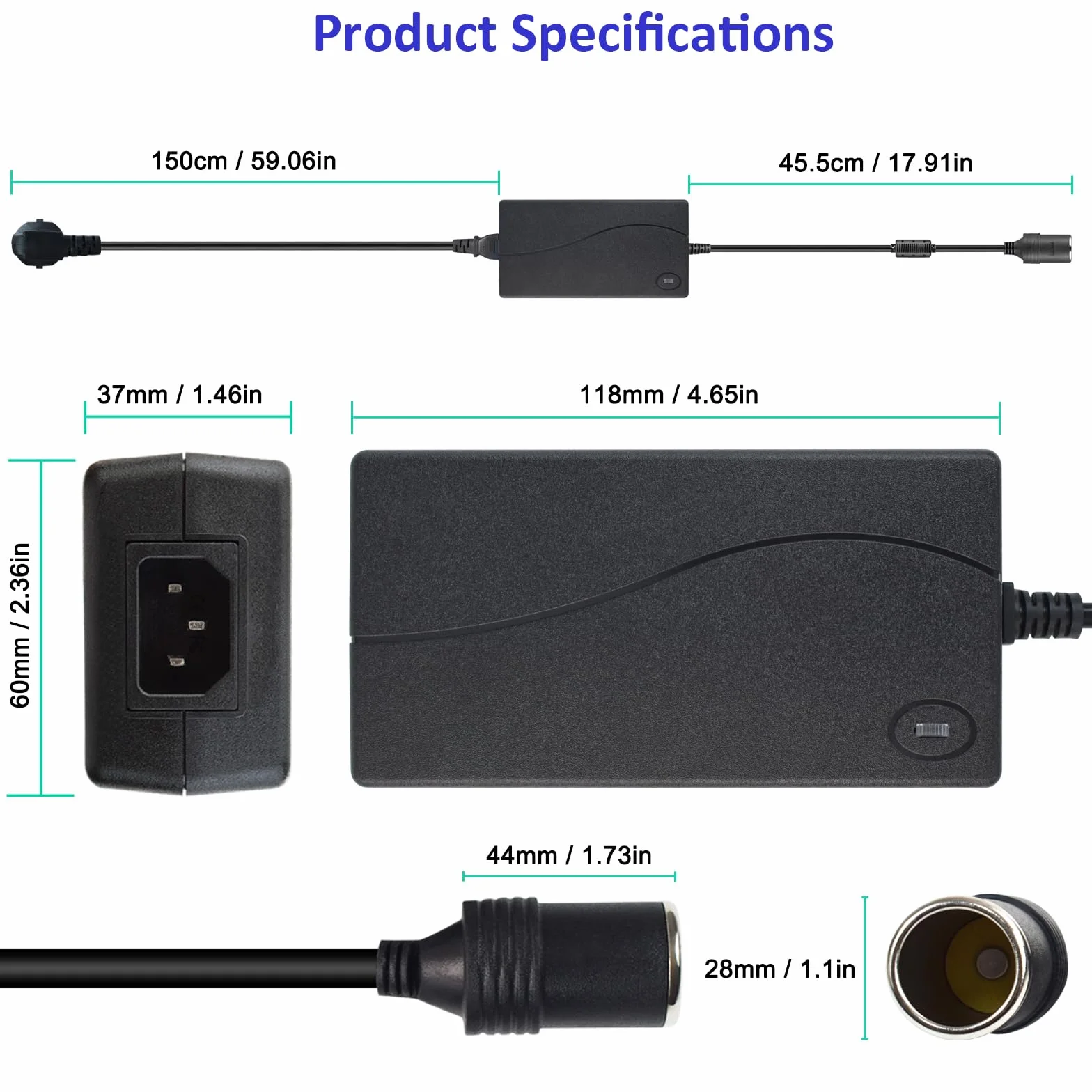 Adapter 220 V 12 V do zapalniczki samochodowej gniazdo prądu przemiennego do DC 220V do 12V 6A 72W zasilacz konwertera do odkurzacza, pompy powietrza, lodówki samochodowej