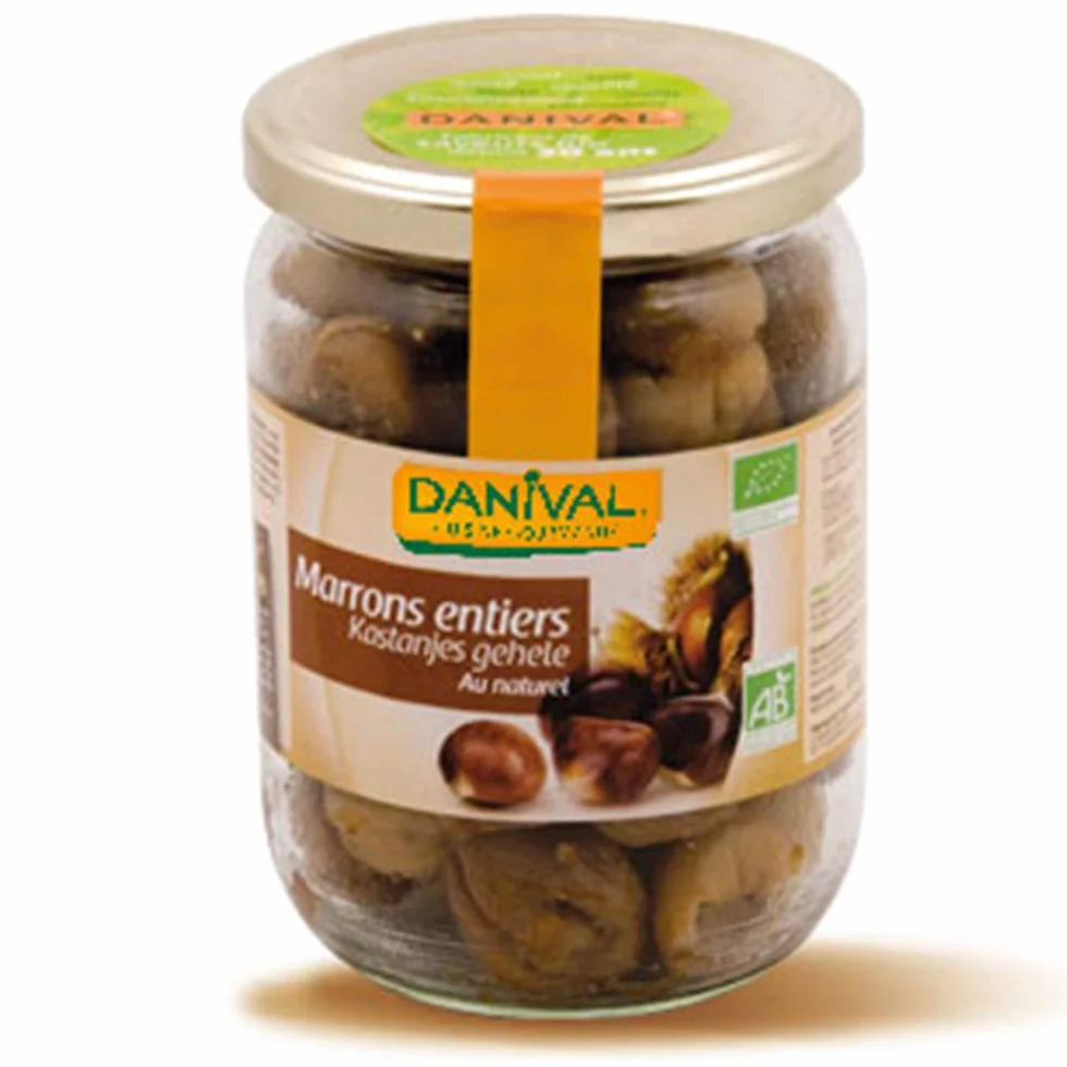 KASZTANY JADALNE CAŁE (GOTOWANE) BIO 320 g - DANIVAL