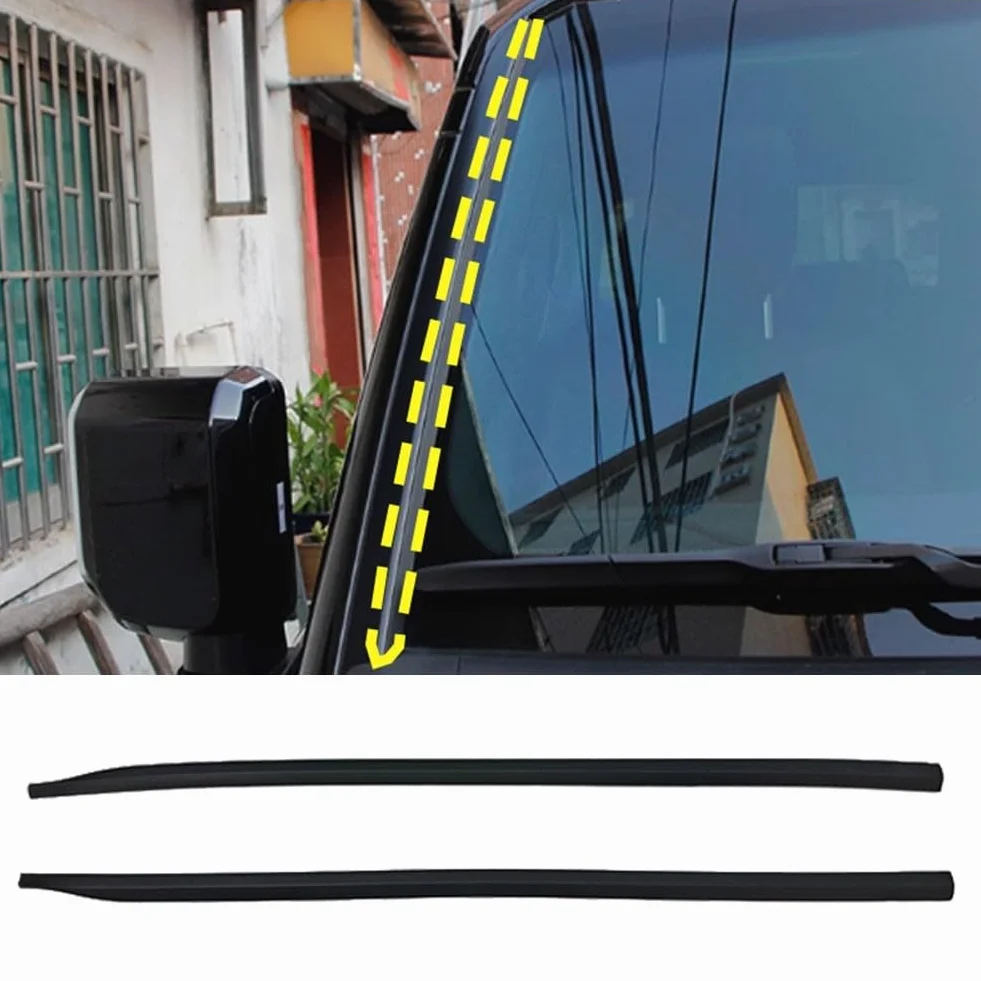 Gumowa listwa uszczelniająca do Land Cruiser Prado LC250 2024-2025, odporna na warunki atmosferyczne, redukcja hałasu, czarny zestaw 2-częściowy