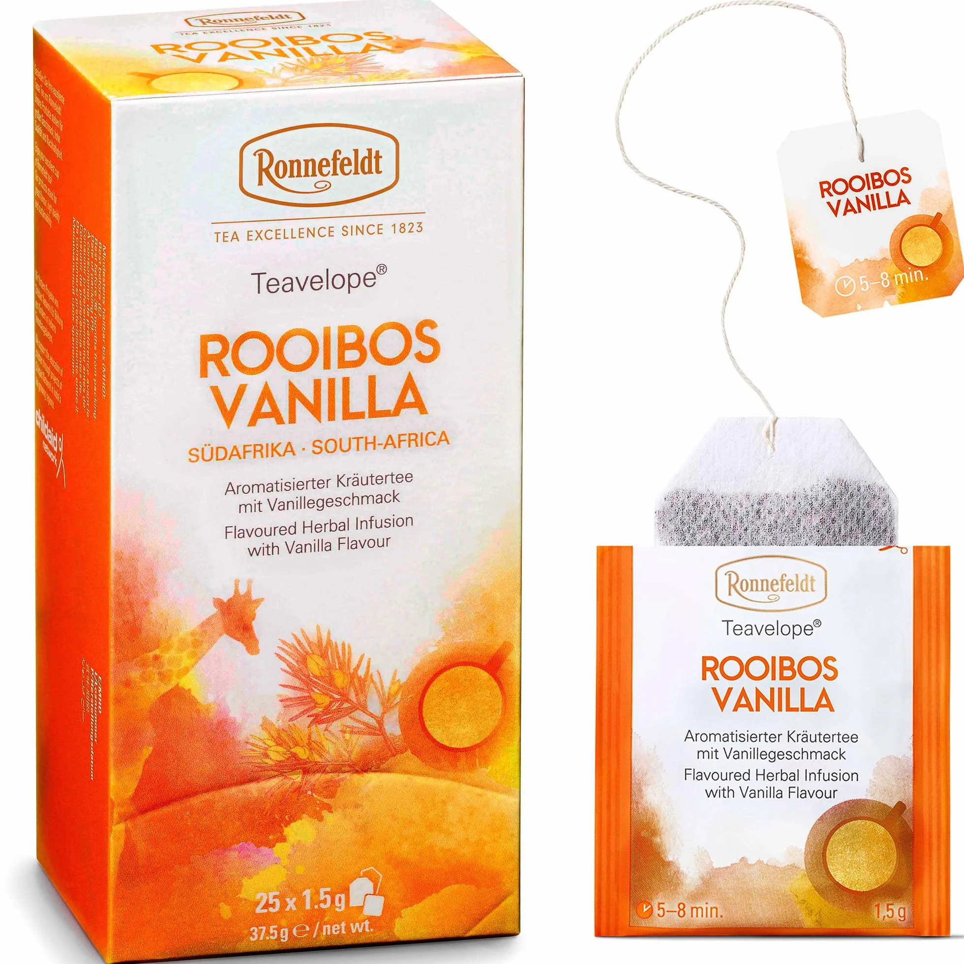 Ronnefeldt - Teavelope - Rooibos Vanilla - aromatyzowana herbata ziołowa - 25 x ...