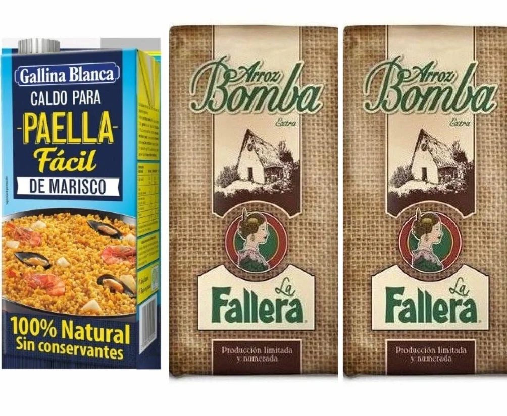 Ryż Paella La Fallera z Hiszpanii + Bulion Gallina Blanca 1000 ml