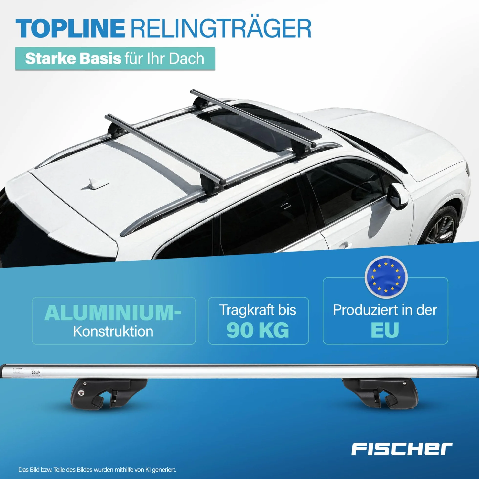 Fischer 126004 Bagażnik, Srebrny/Czarny, L