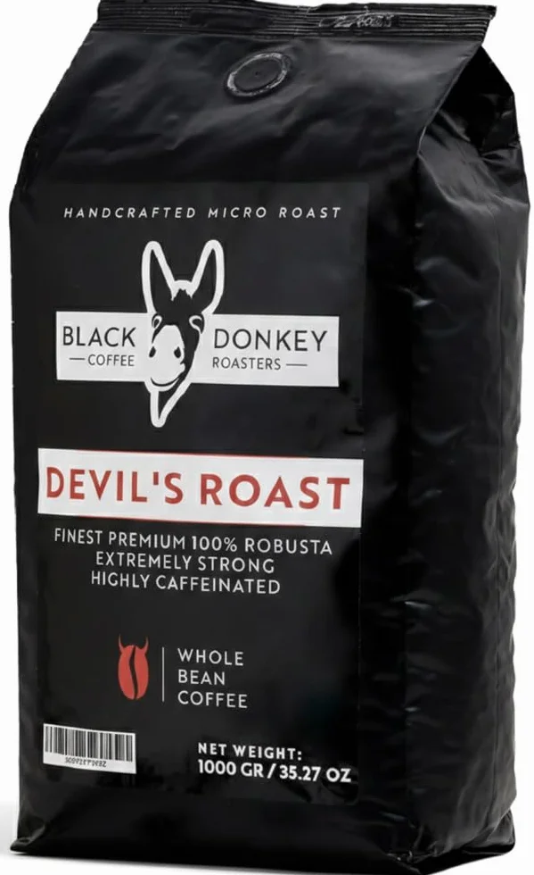 Devil's Roast Ziarna Kawy 1kg Mieszanka Robusty Black Donkey
