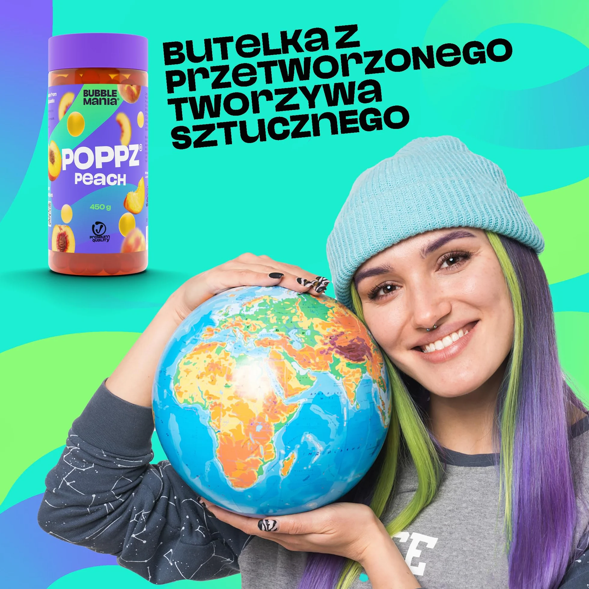 Popping Boba Perły Owocowe do Bubble Tea - Arbuz, Brzoskwinia, Jagoda - Bubble Mania