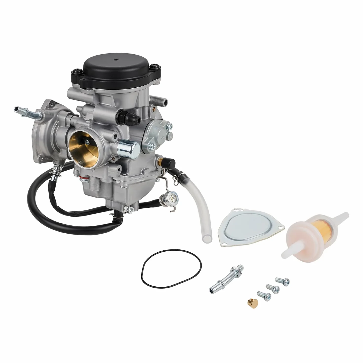 JFG RACING Gaźnik 33 mm, gaźnik do ATV Bruin350 04-06 Big Bear400 00-06 Grizzly350 07-11 Grizzly450 07-12 Kodiak400 00-06 Bruin Big Bear Wolverine Kodiak Grizzly