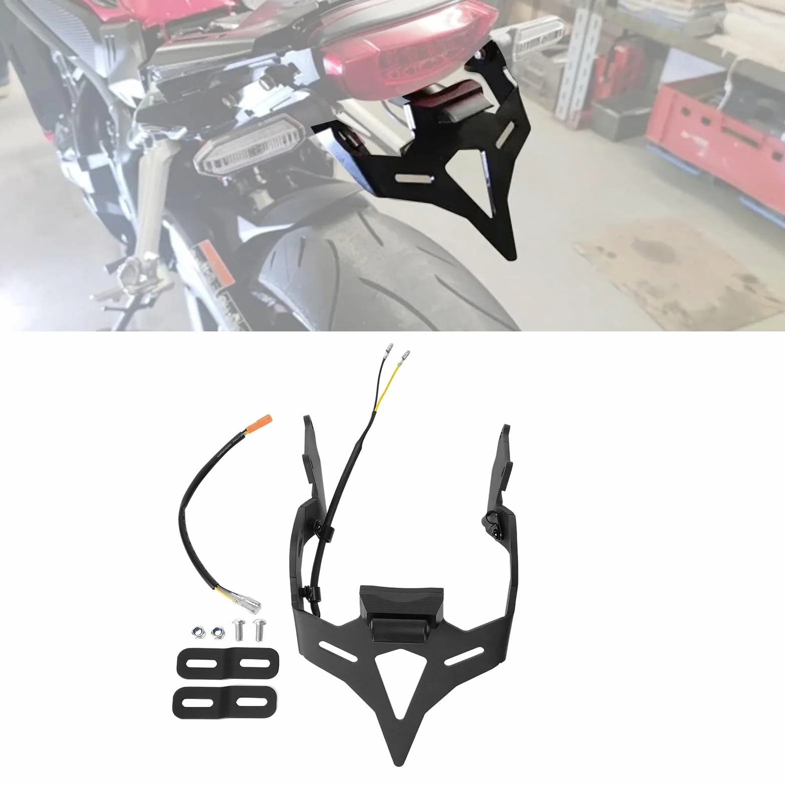 Uchwyt tablicy rejestracyjnej motocykla Tail Tidy Honda CBR650R CB650R 2021-2025