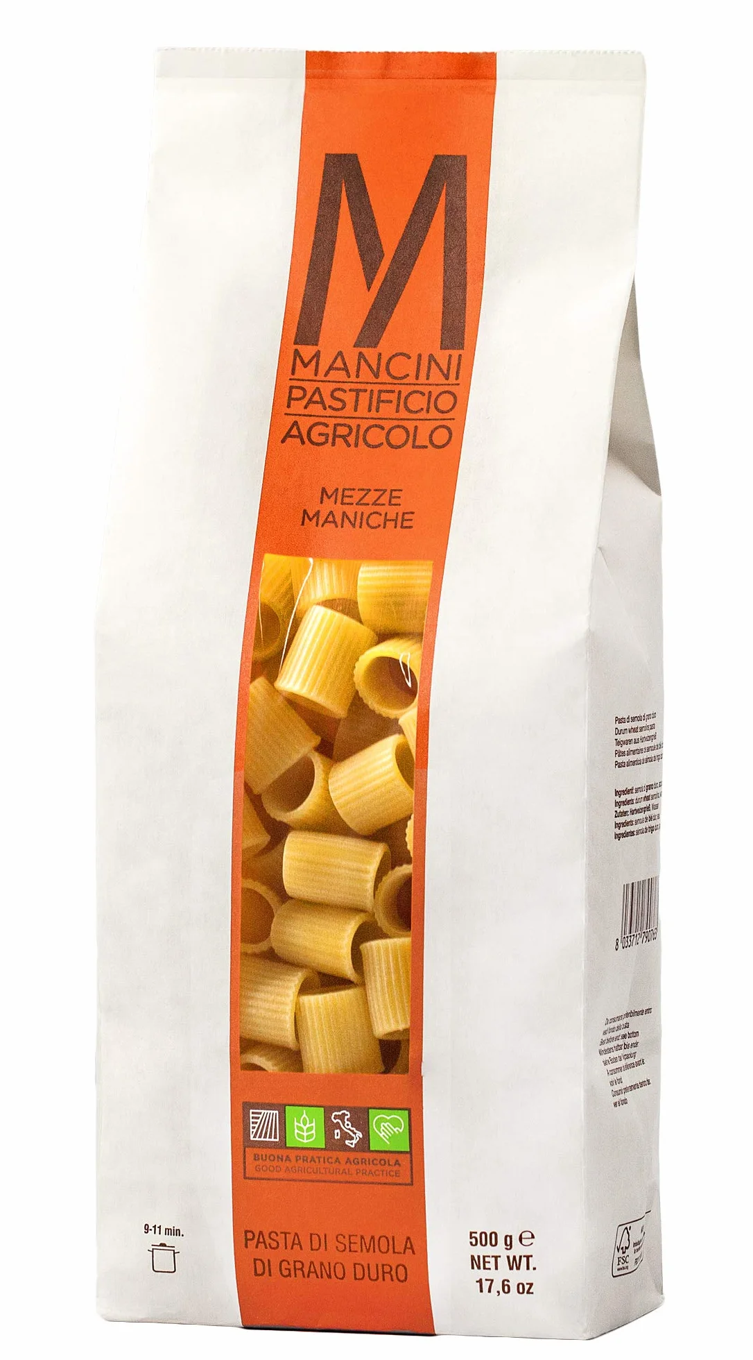 Pasta Mancini Handy Mini – Włoski makaron rzemieślniczy najwyższej jakości, 100% włoska pszenica – Zestaw 2 kg, 500 g Spaghetti, Spaghettoni Quadrati, Mezze Maniche, Fusilli Lunghi