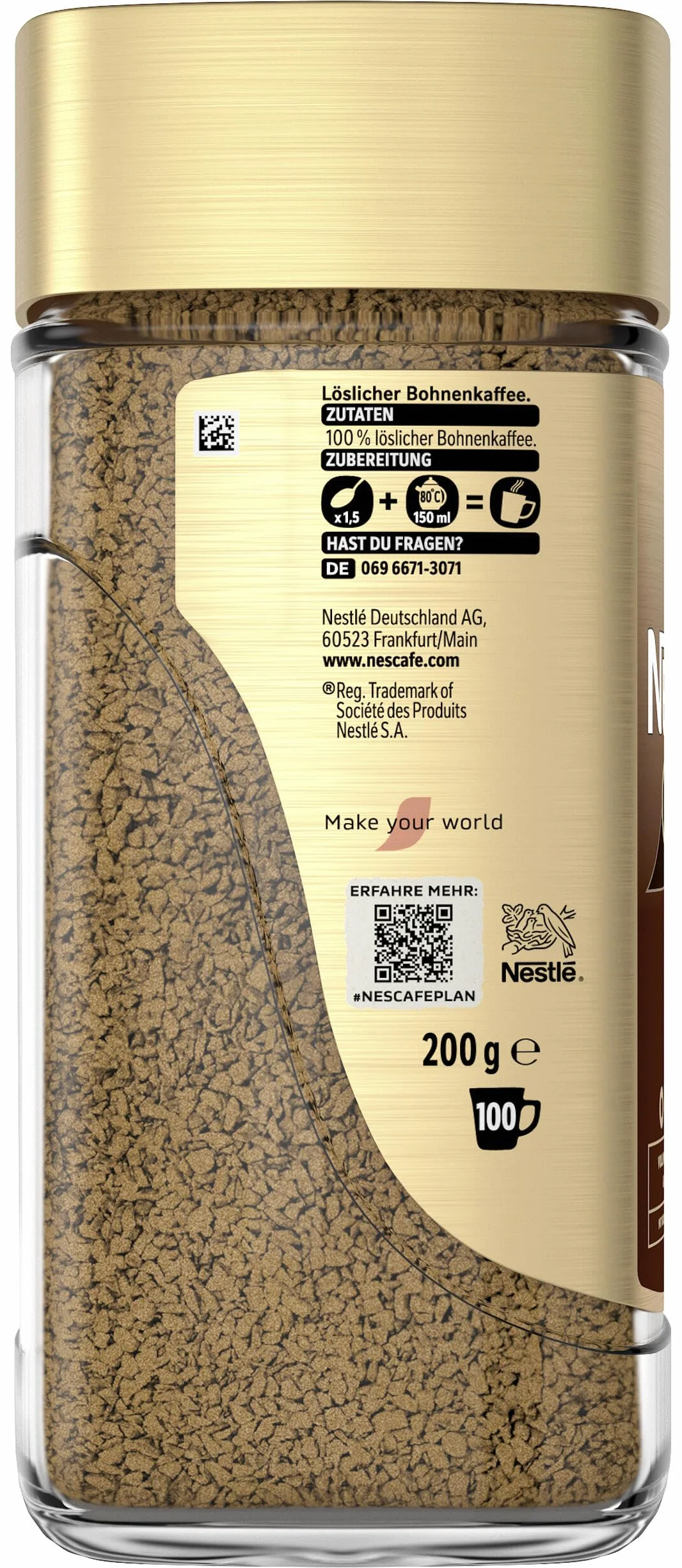 Nescafé Gold Kawa Rozpuszczalna, Oryginalny, 200g