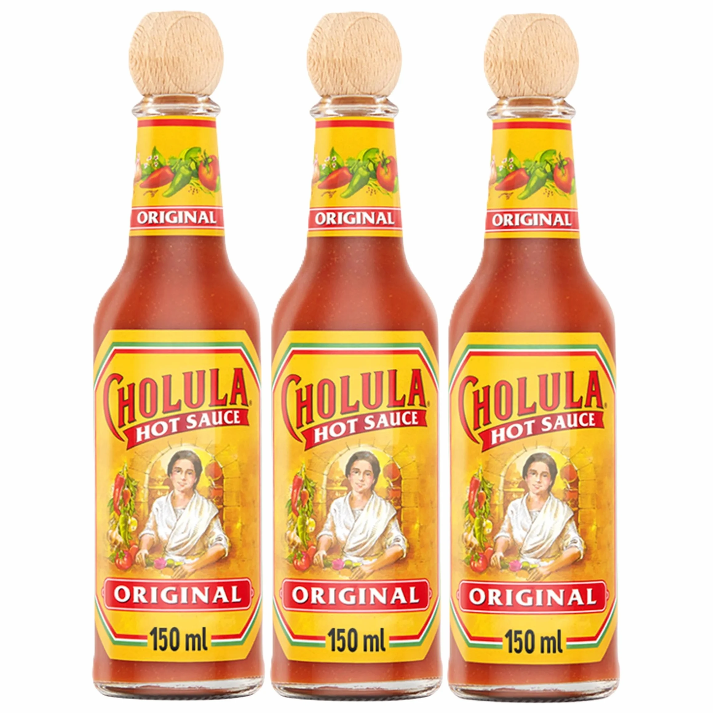 Cholula Oryginalny Meksykański Ostry Sos 150ML (Opakowanie 3 szt.)