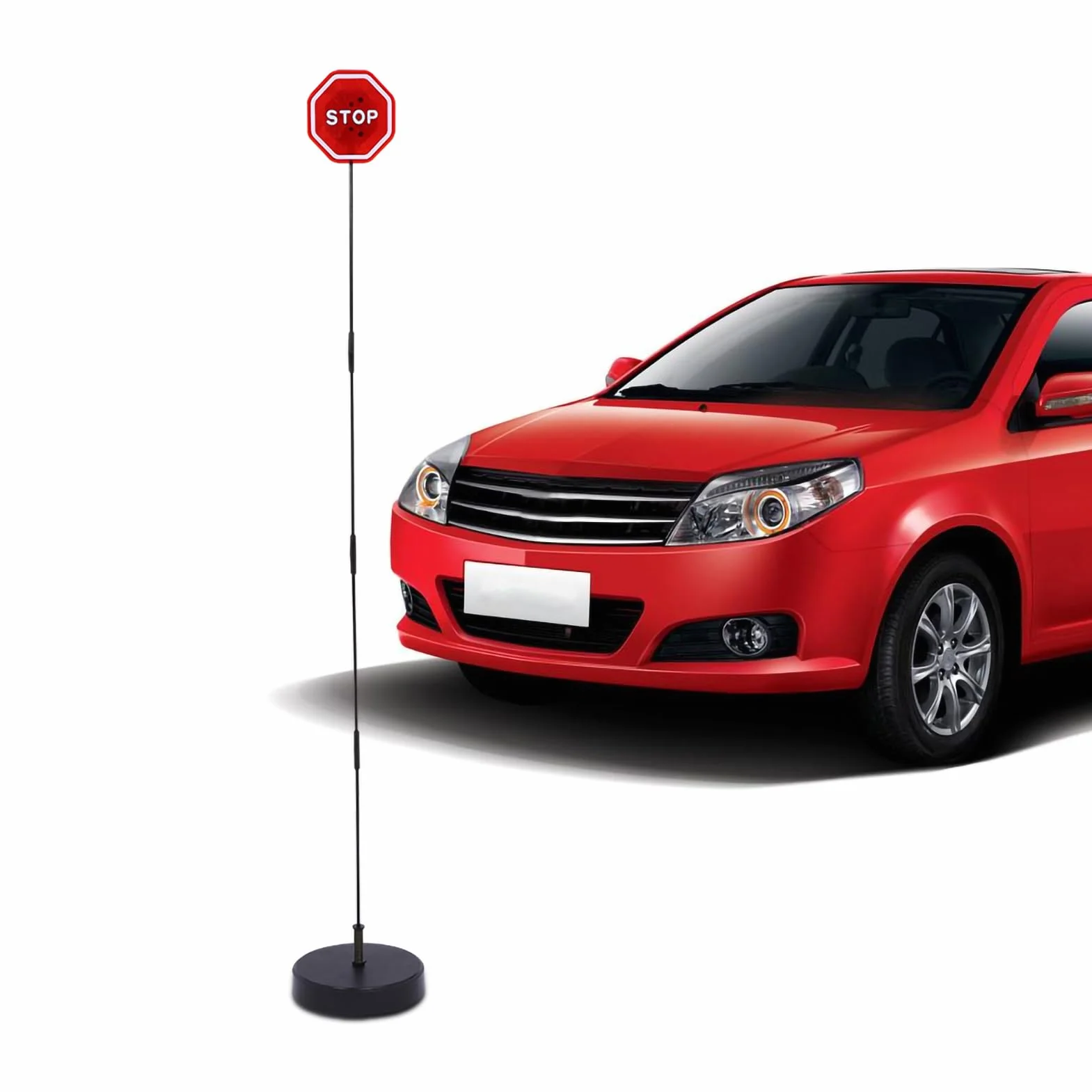Czujnik Znaku Stopu Parkingowego LED z regulowaną podstawą Detektor Parkowania do Garażu