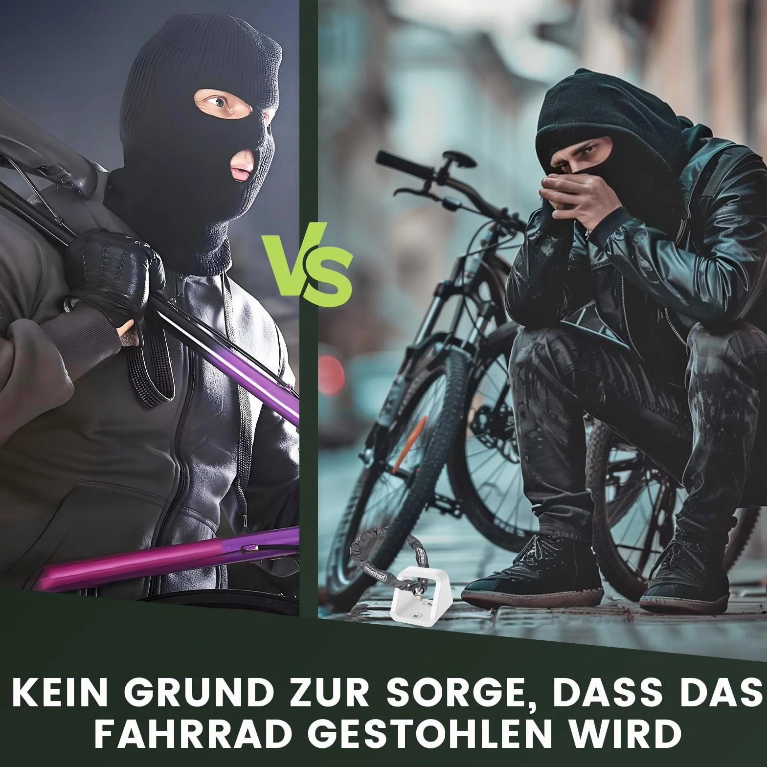 Kotwa podłogowa o grubości 5 mm, ze śrubami ze stali nierdzewnej, zabezpieczenie przed kradzieżą, do rowerów elektrycznych, motocykli i rowerów (1 sztuka)