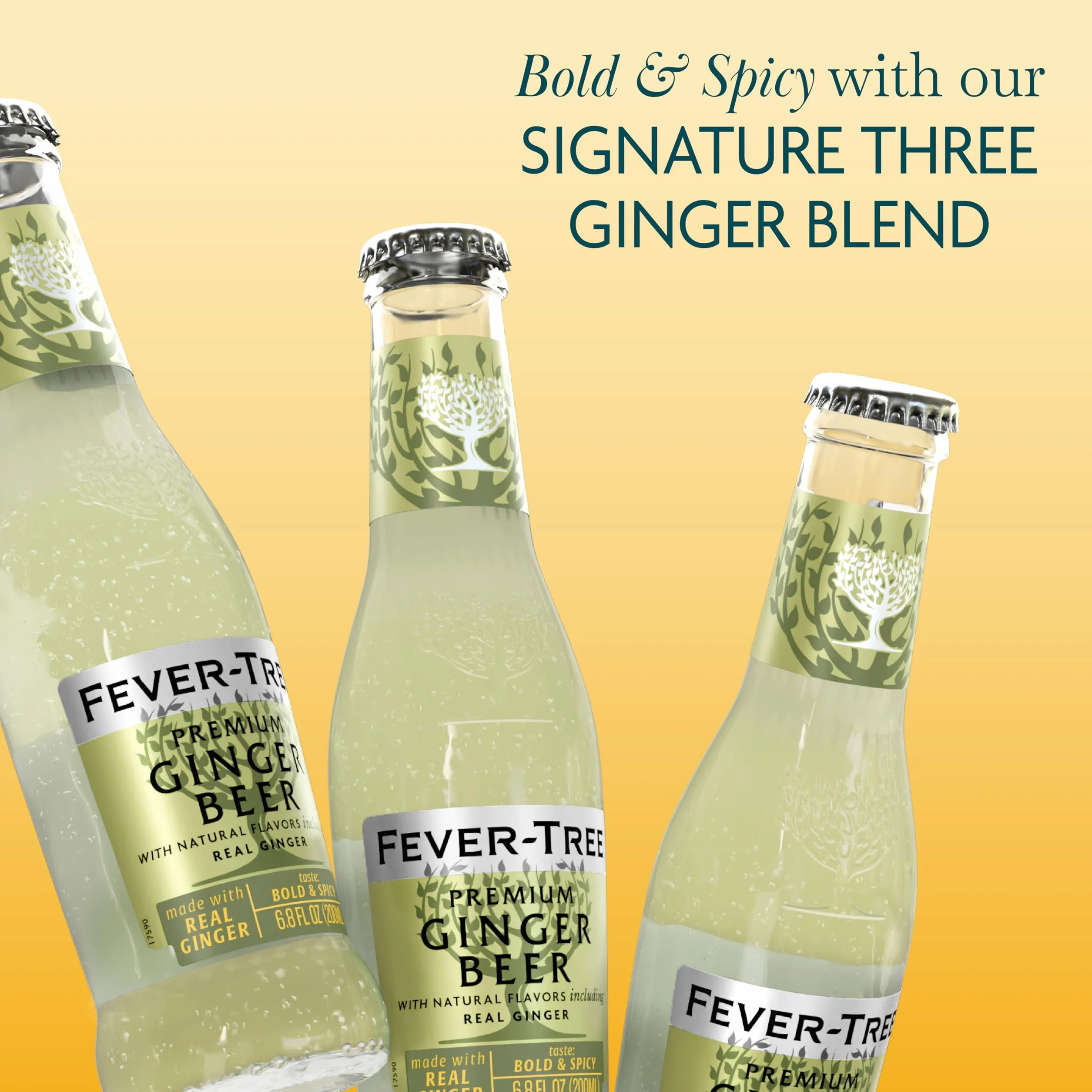 Fever-Tree Premium piwo imbirowe, bez sztucznych substancji słodzących, 24 ml