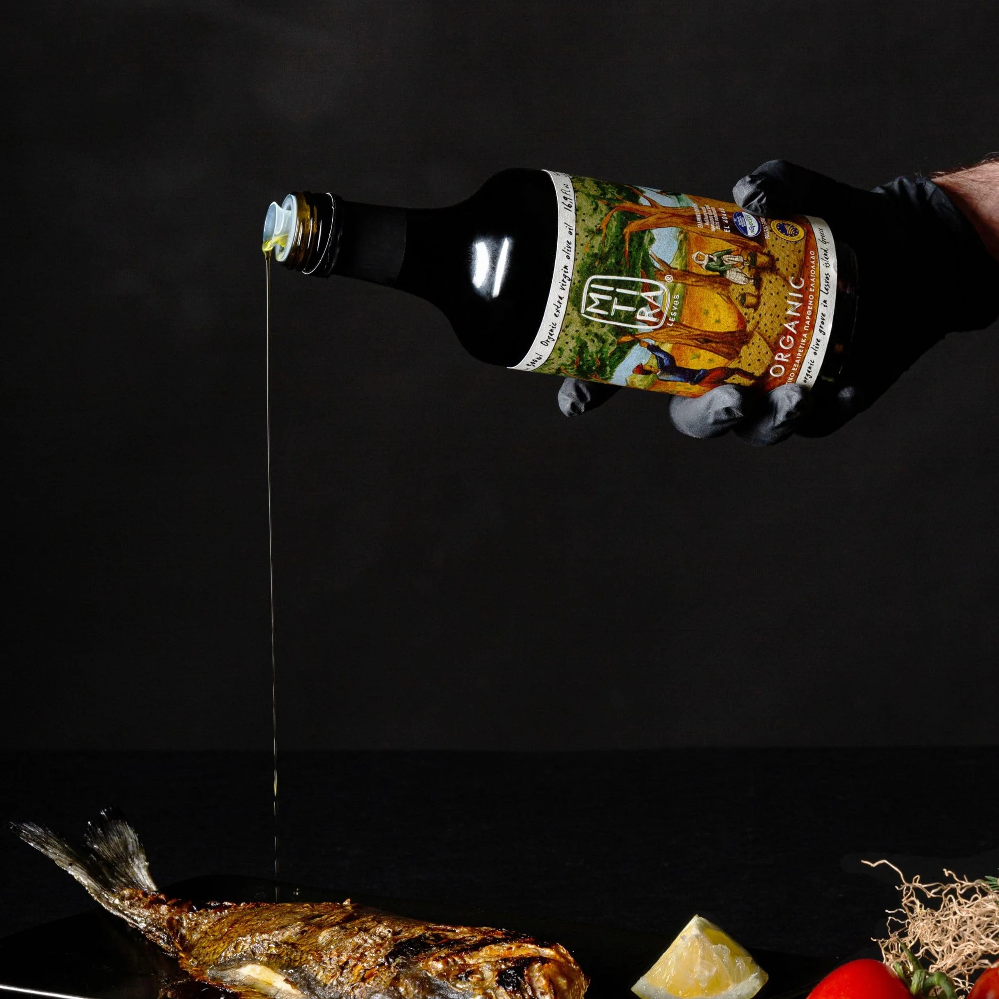 Oliwa Extra Virgin BIO 1L Organic Lesvos Grecja Tłoczona na zimno P.G.I. Oliwa z oliwek premium